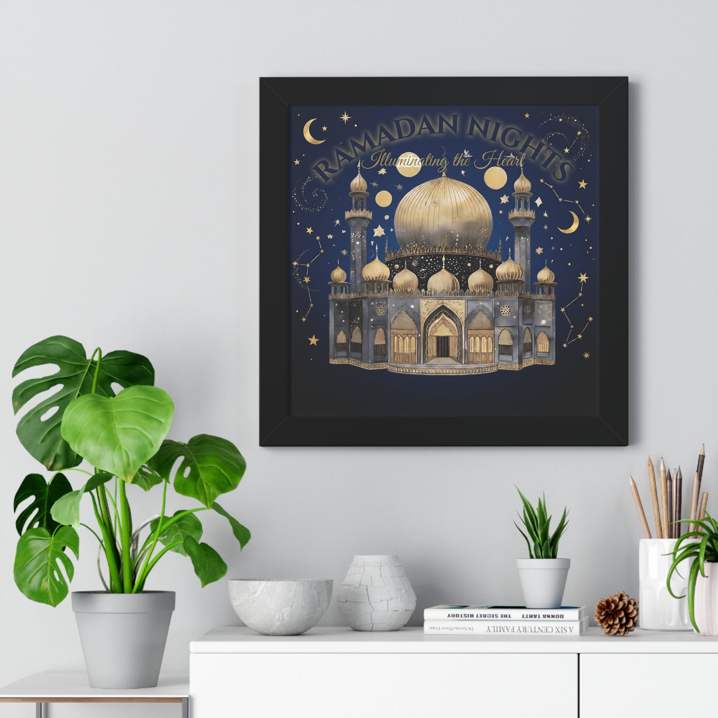 Ramadan Nights Framed Poster - Mosque Wall Art
