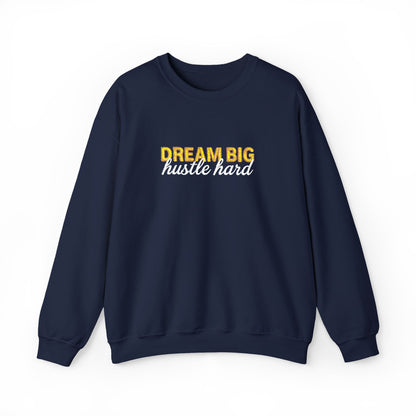 Dream Big Floral Sweatshirt - Inspirational Crewneck Pullover "Dream Big, Sparkle Fierce" - Ghita Shop