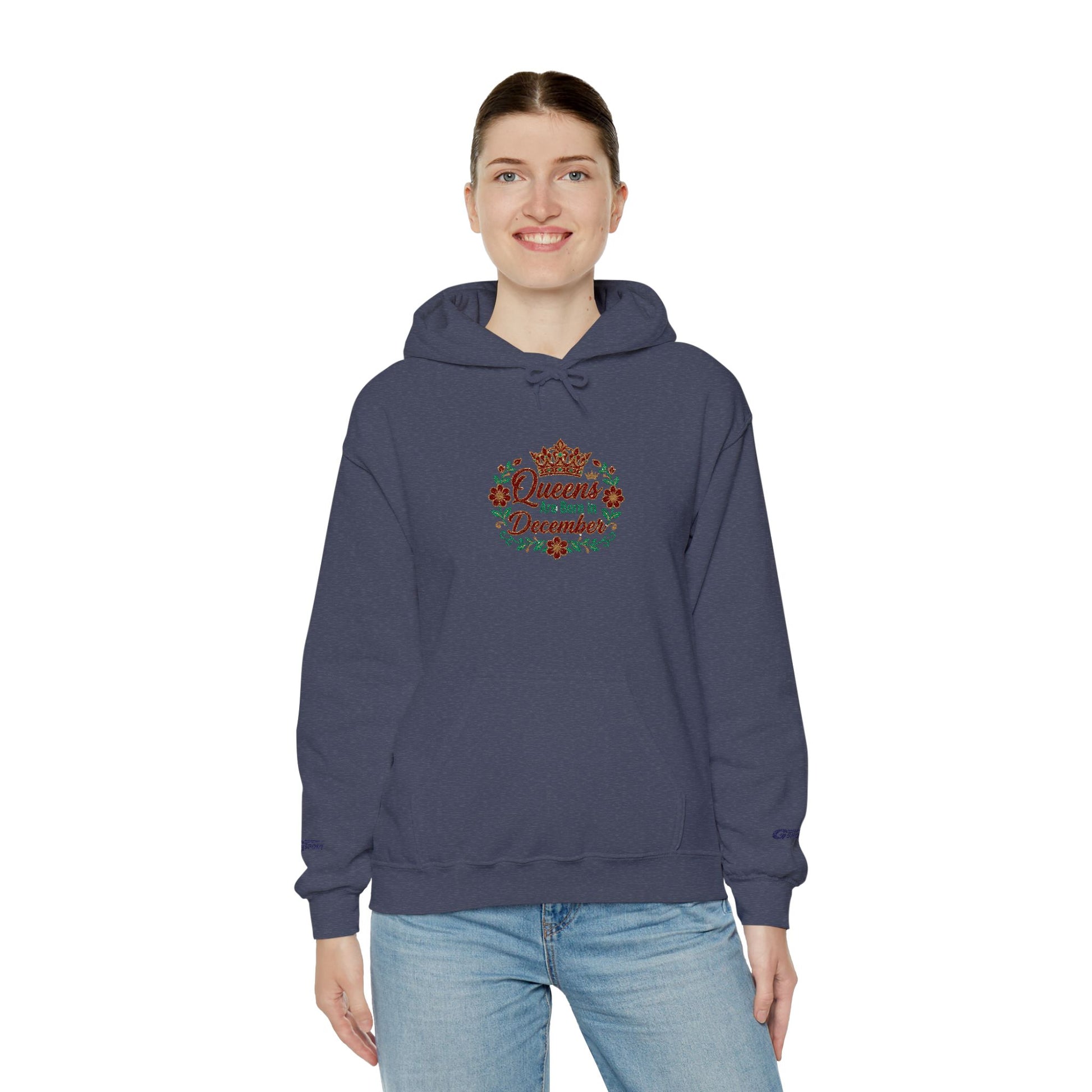 December Queen Hoodie - Queens Are Born in December Crown Birthday Sweatshirt - Ghita Shop