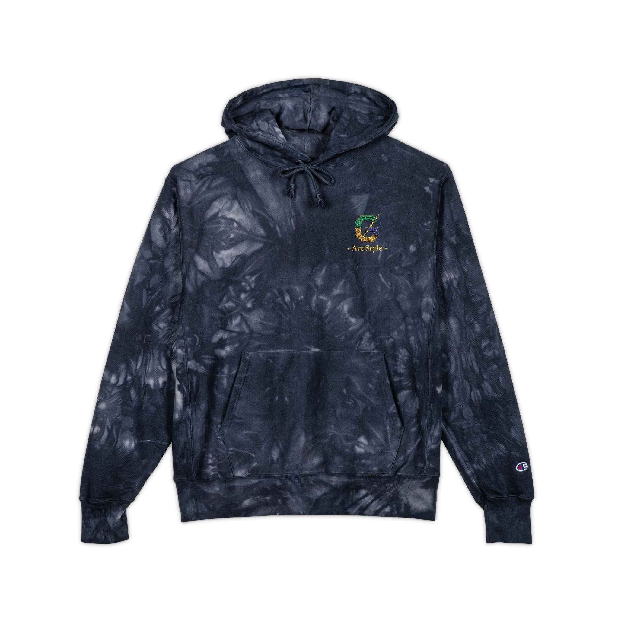 Champion Tie-Dye Hoodie with Embroidery - Authentic Ghita Brand