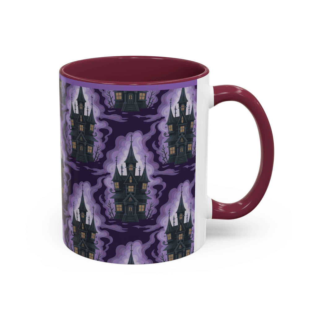 Haunted Castle Coffee Mug - Gothic Halloween Drinkware for Spooky Sips