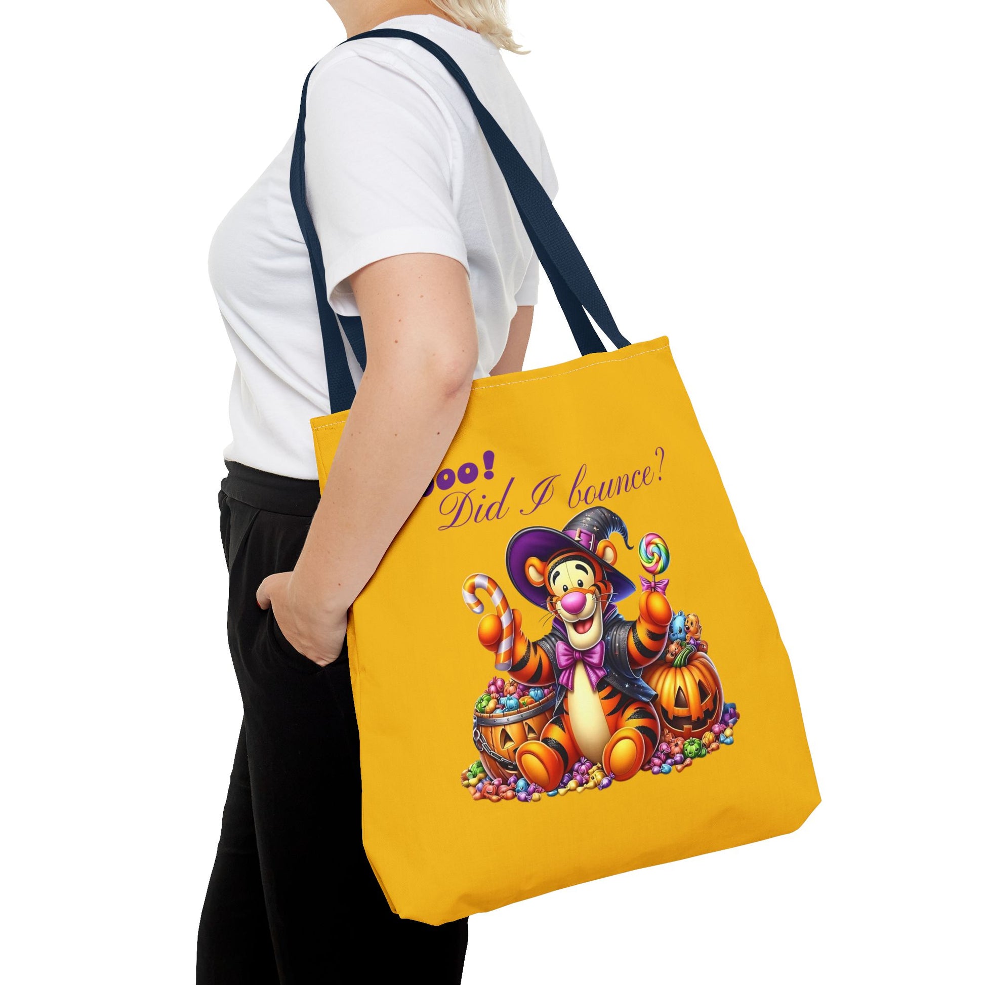 Halloween Tote Bag - Boo! Did I Bounce? Fun Trick or Treat Bag, Cute Gift for Halloween Lovers, Seasonal Shopping Bag, Fall Decor - Ghita Shop