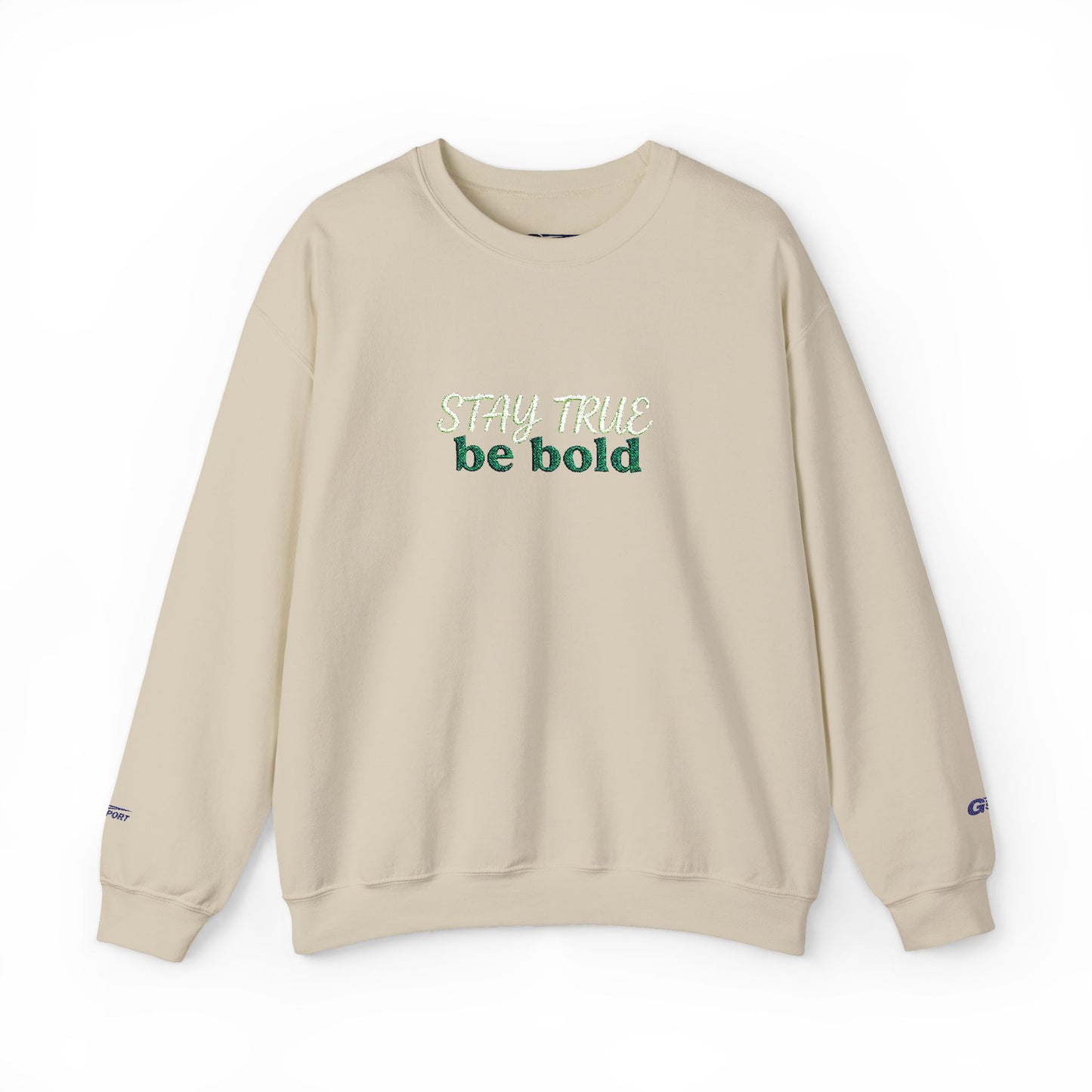 Be Bold Sweatshirt - Minimal Inspirational White Crewneck for Motivation - Ghita Shop