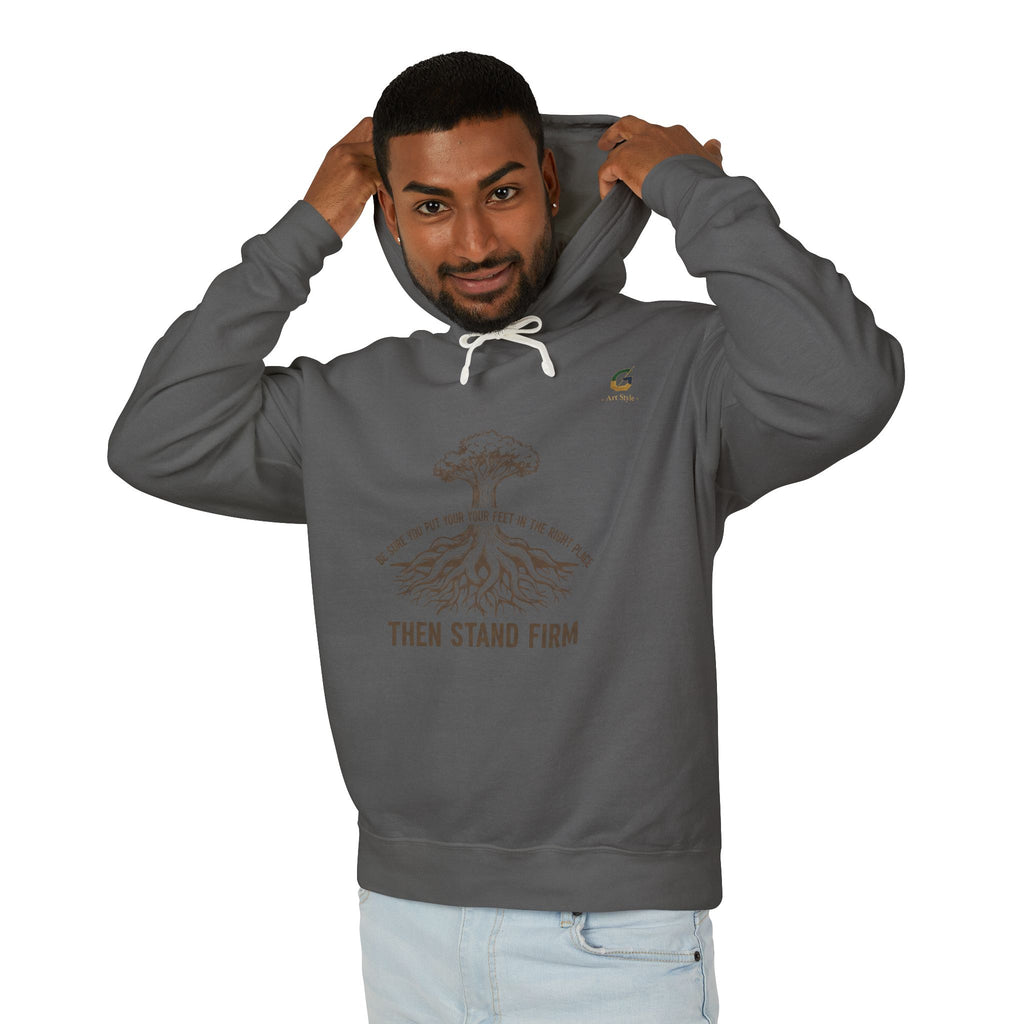 Inspirational Lightweight Hoodie for Men and Women - Then Stand Firm