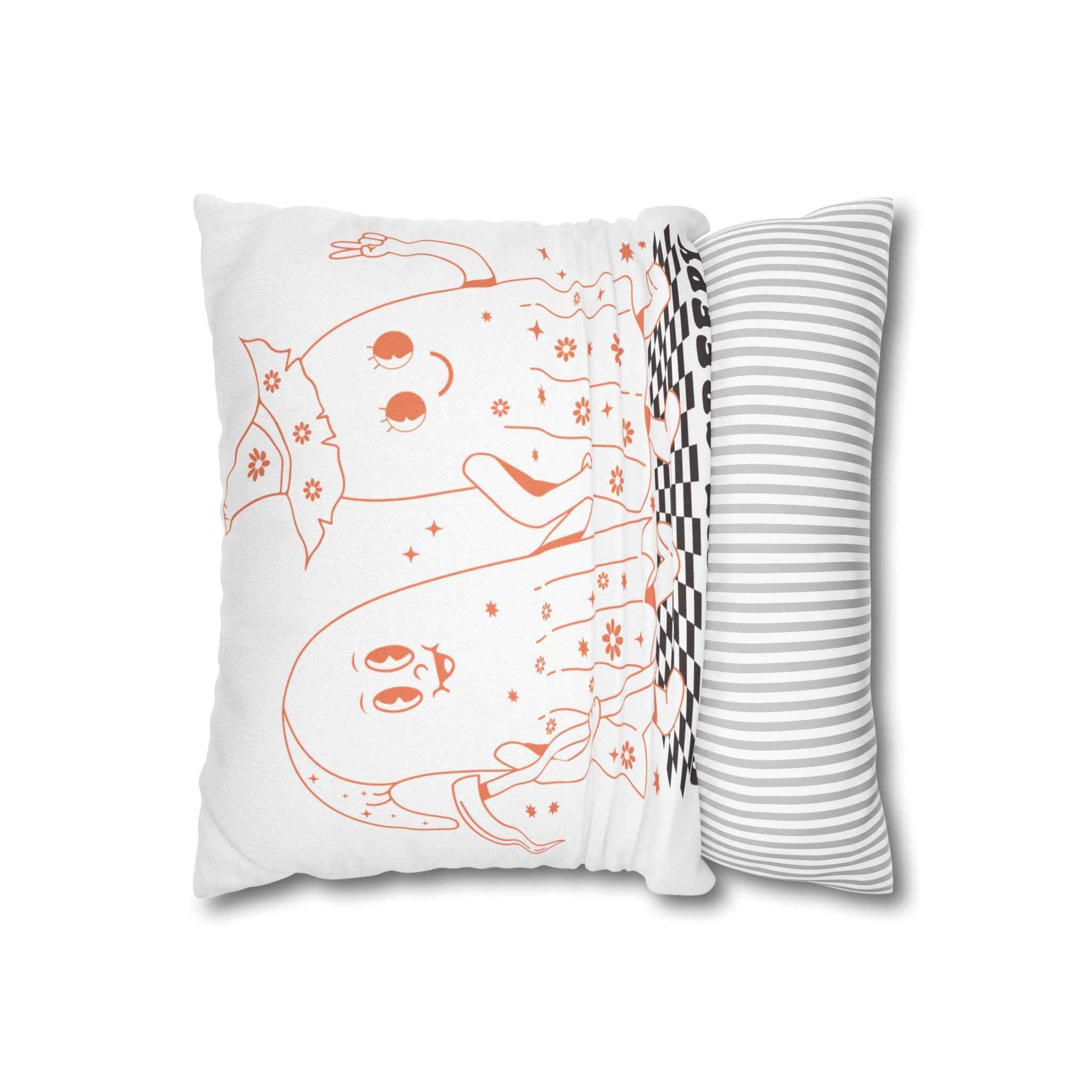 Cute Ghost Halloween Pillowcase for Cozy Fall Home Decor and Spooky Party Vibes
