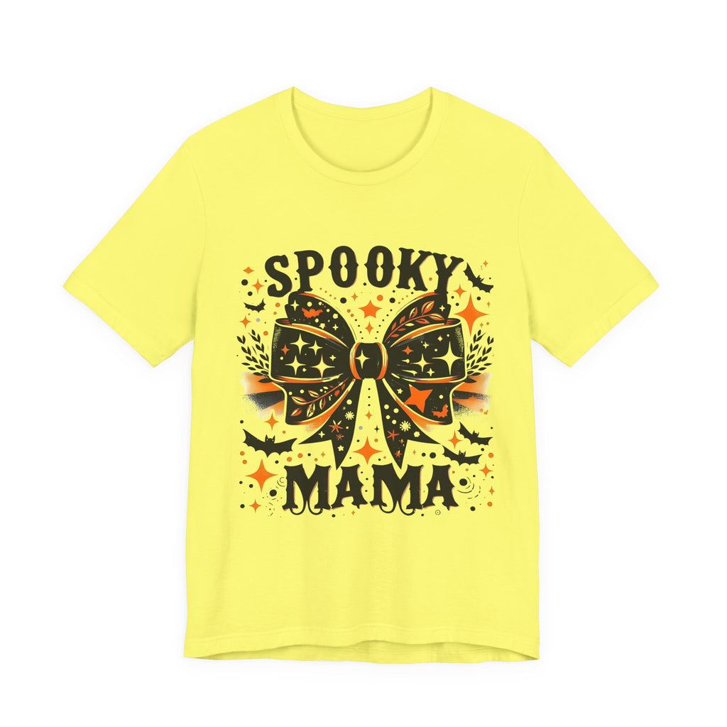 Spooky Mama T-Shirt - Unisex Jersey Tee for Halloween, Family Events, Gifts for Moms, Autumn Fashion, Casual Wear
