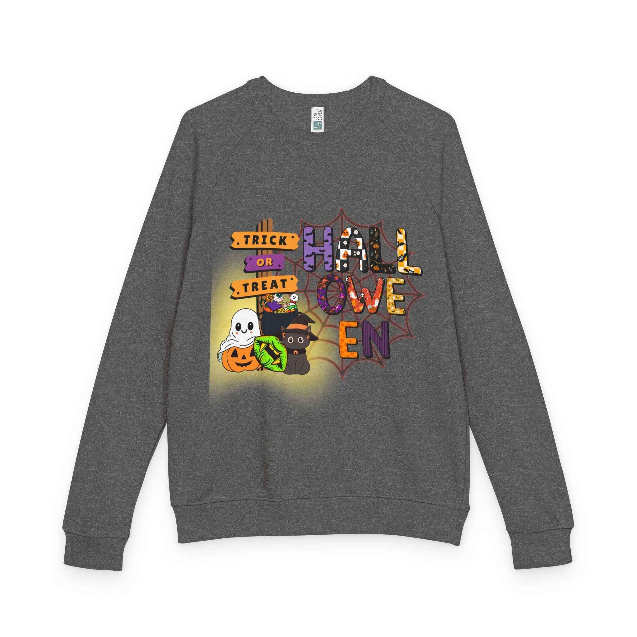 Halloween Graphic Sweatshirt - Trick or Treat Crewneck for Spooky Season