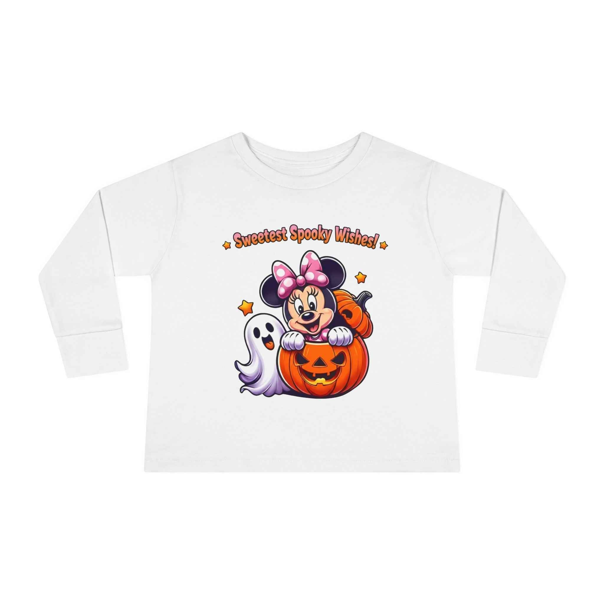 Toddler Halloween Shirt - Long Sleeve Tee for Sweetest Spooky Vibes
