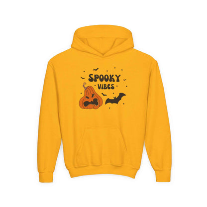 Spooky Vibes Hoodie for Kids - Cute Halloween Sweatshirt Youth Hoodie