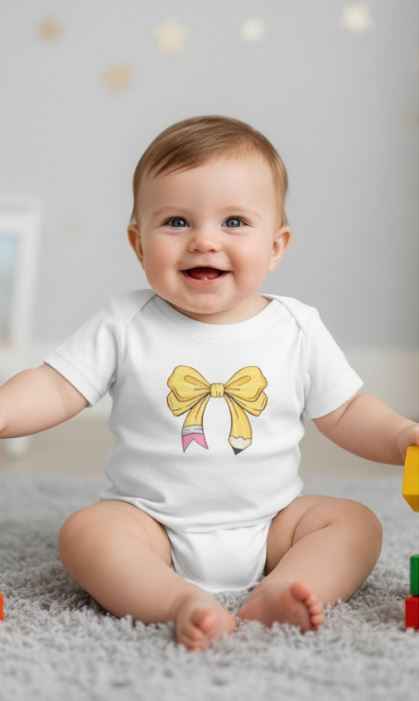 Cute Infant Bow Tee - Adorable Baby Shower Gift for Toddlers