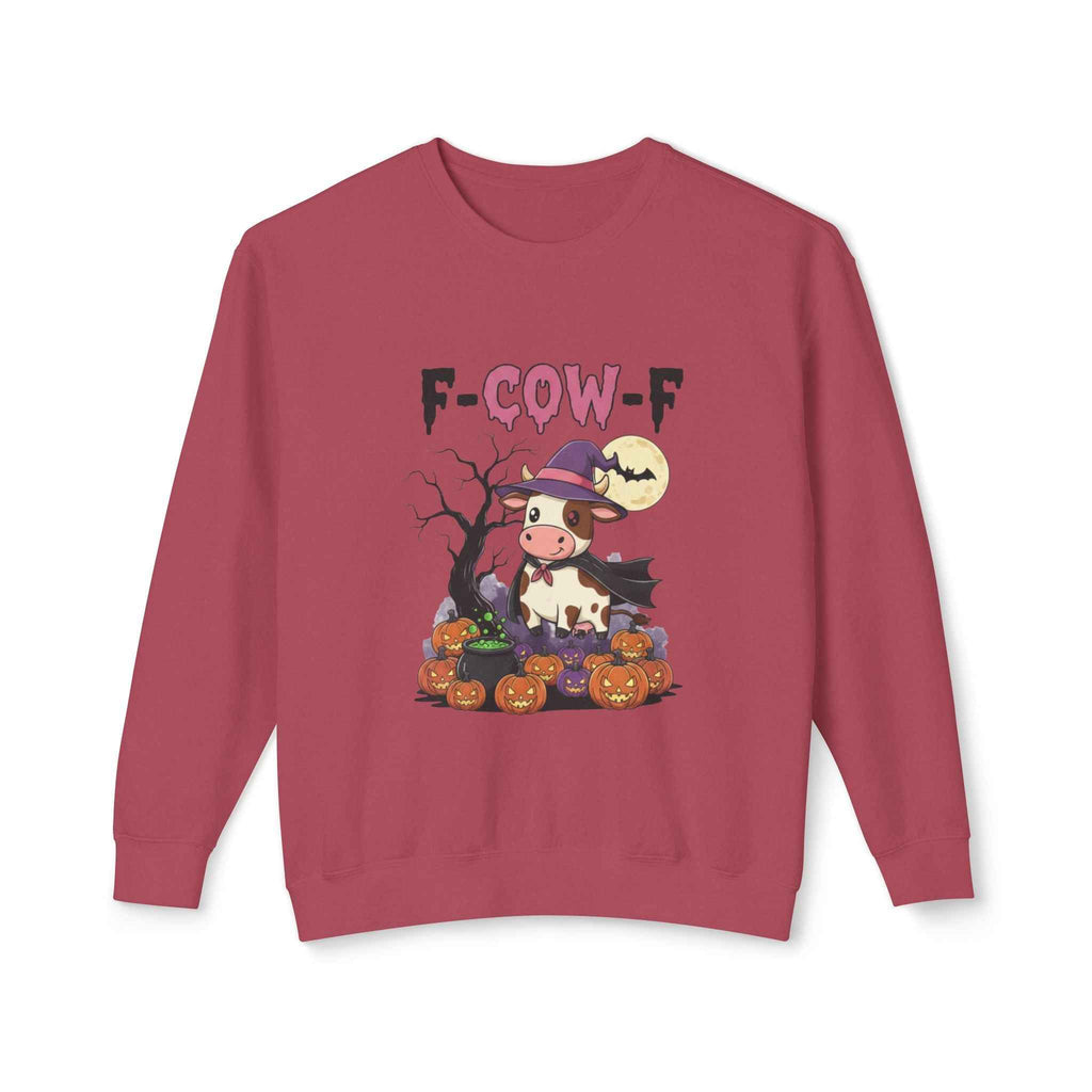 F-Cow-F Halloween Crewneck Sweatshirt, Adorable Cozy Top for Fall