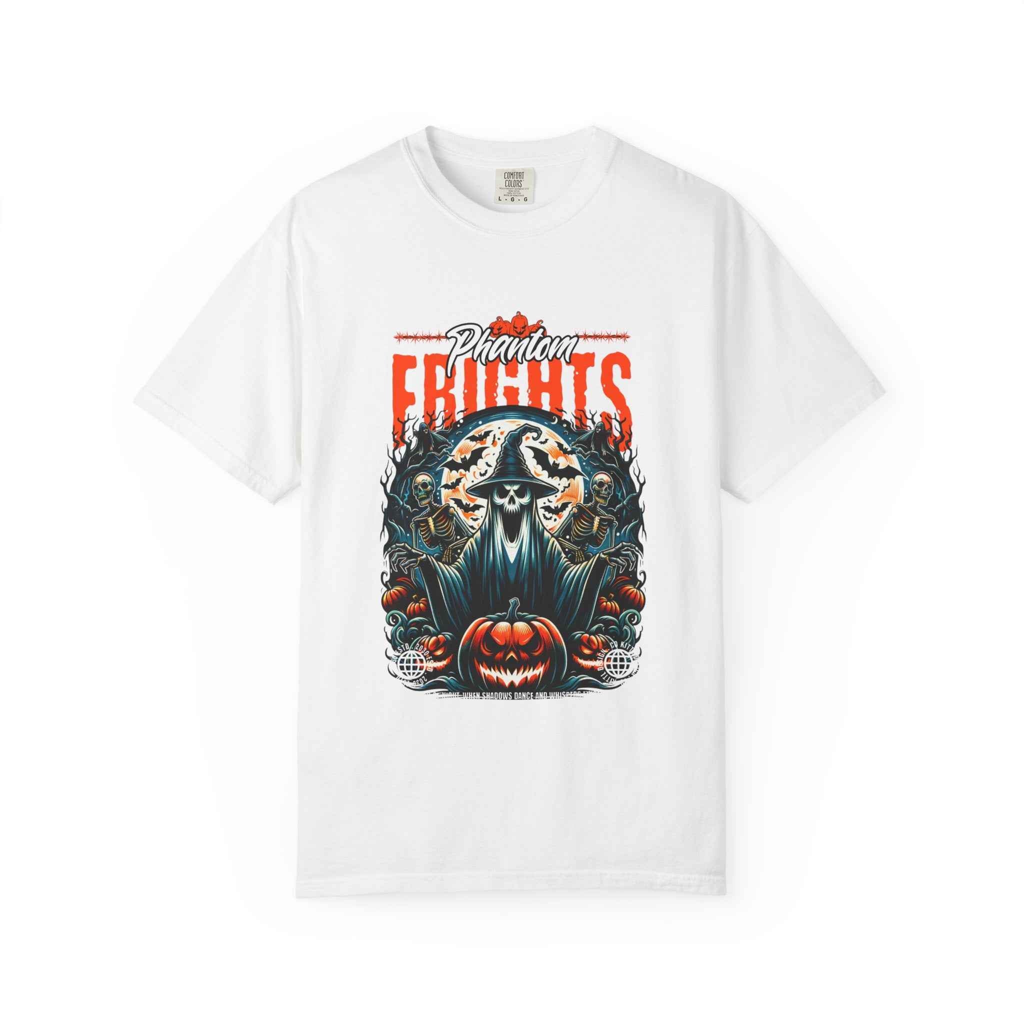 Phantom Frights T-Shirt - Unisex Garment-Dyed Tee for Spooky Seasons