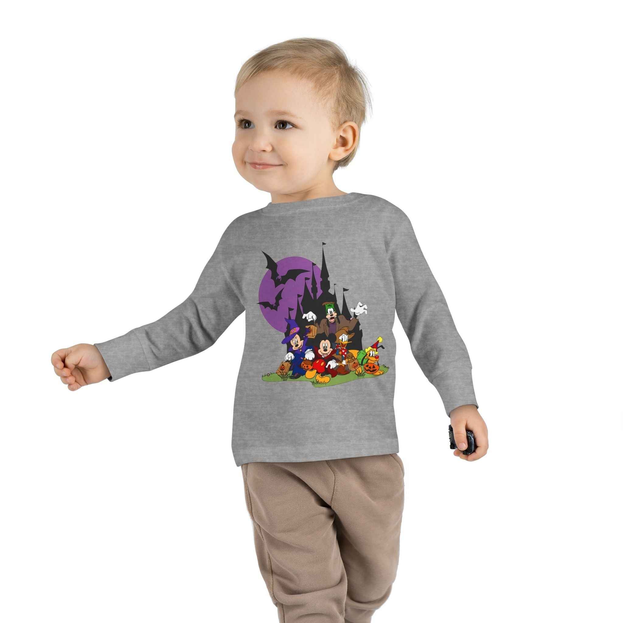 Toddler Halloween Tee - Long Sleeve Spooky Season Outfit, Ideal Trick or Treat Costume, Comfortable Kids Playwear