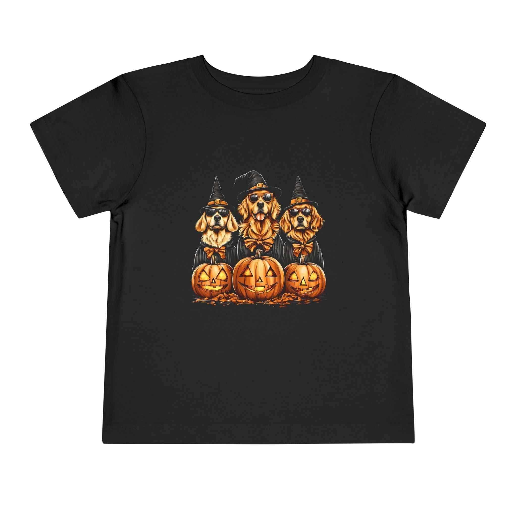 Halloween Puppy Witch Tee - Cute Toddler Shirt for Kids' Halloween Fun