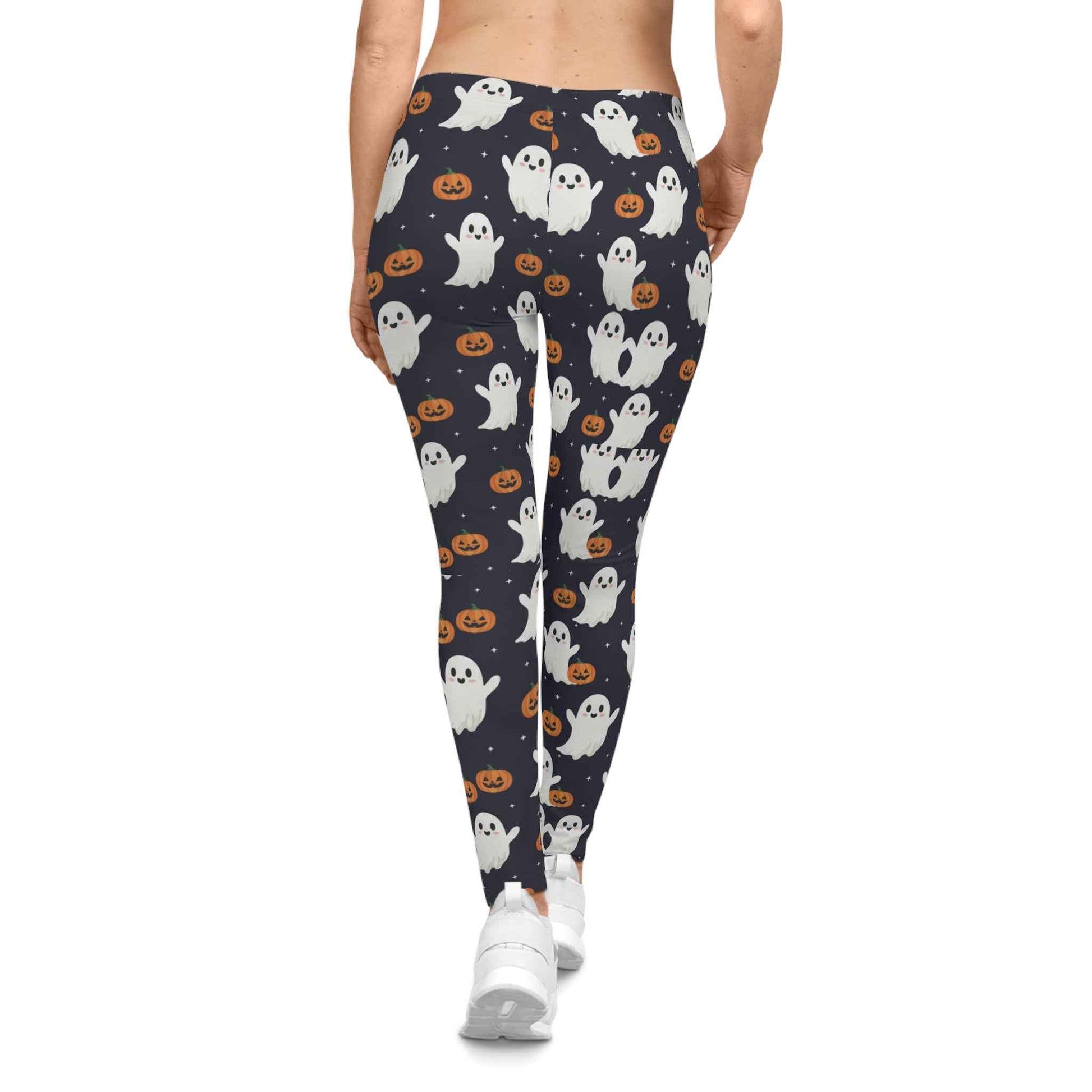 Vibrant Halloween Leggings for Women - Spooky Style