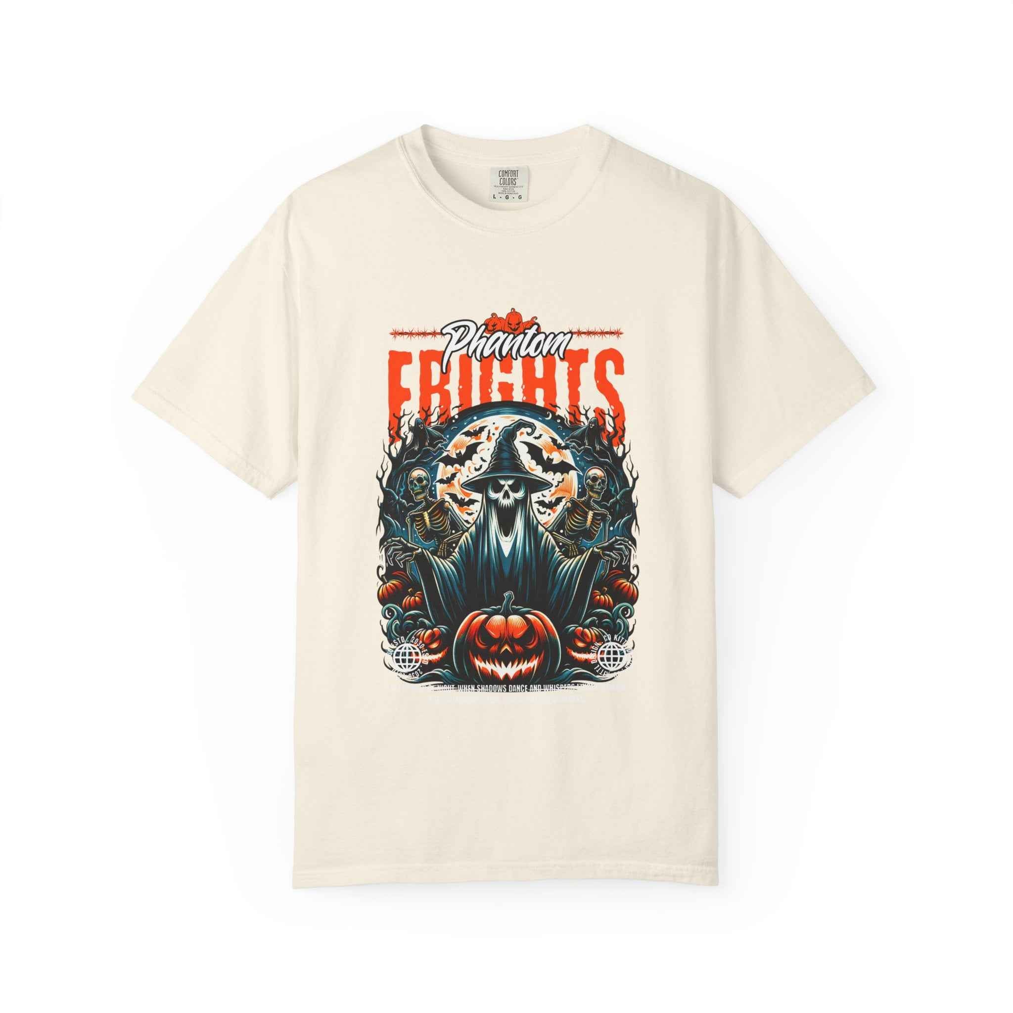Phantom Frights T-Shirt - Unisex Garment-Dyed Tee for Spooky Seasons