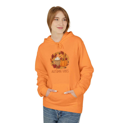 Autumn Vibes Fleece Hoodie - Perfect Autumn Fleece Hoodie for Cozy Fall Days