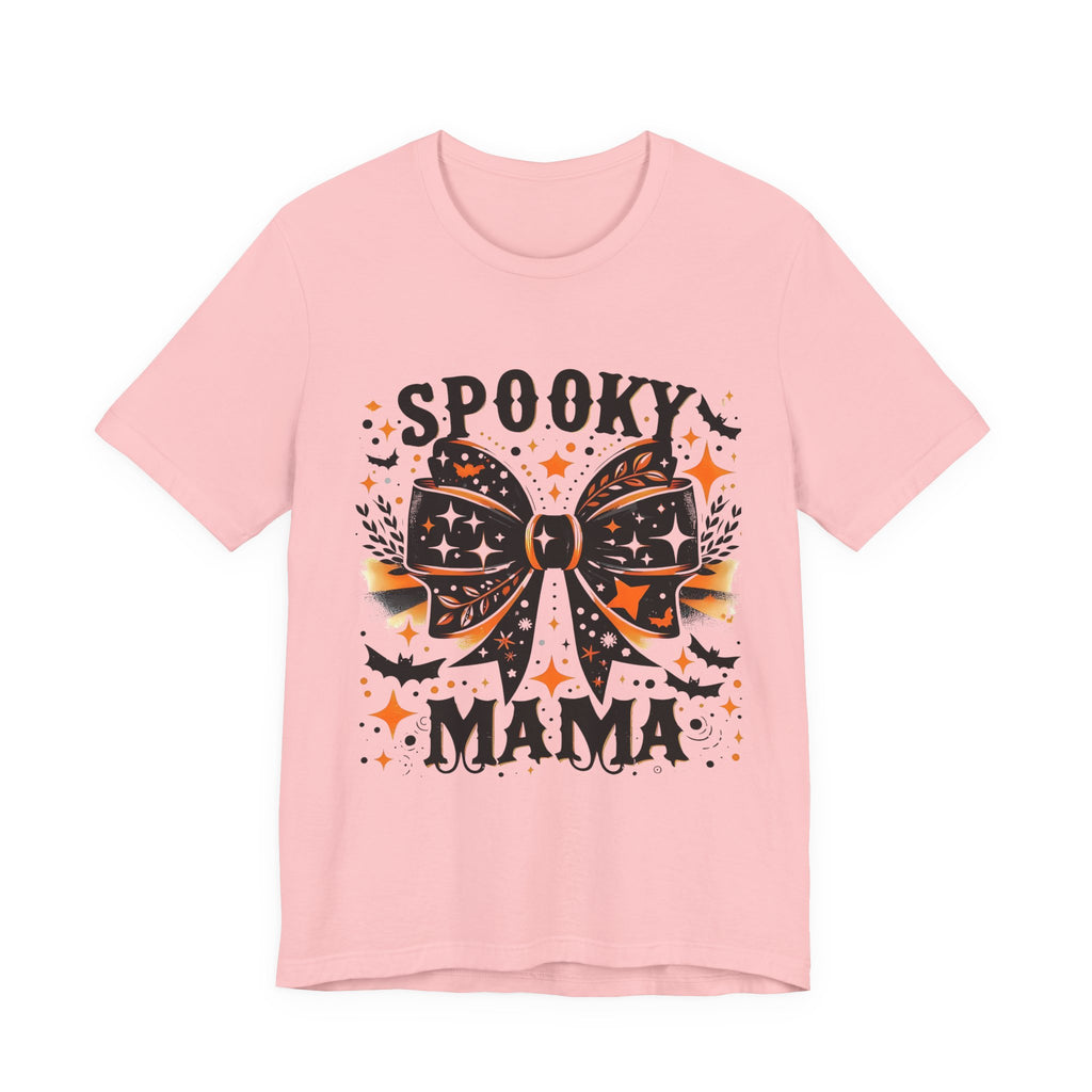Spooky Mama T-Shirt - Unisex Jersey Tee for Halloween, Family Events, Gifts for Moms, Autumn Fashion, Casual Wear