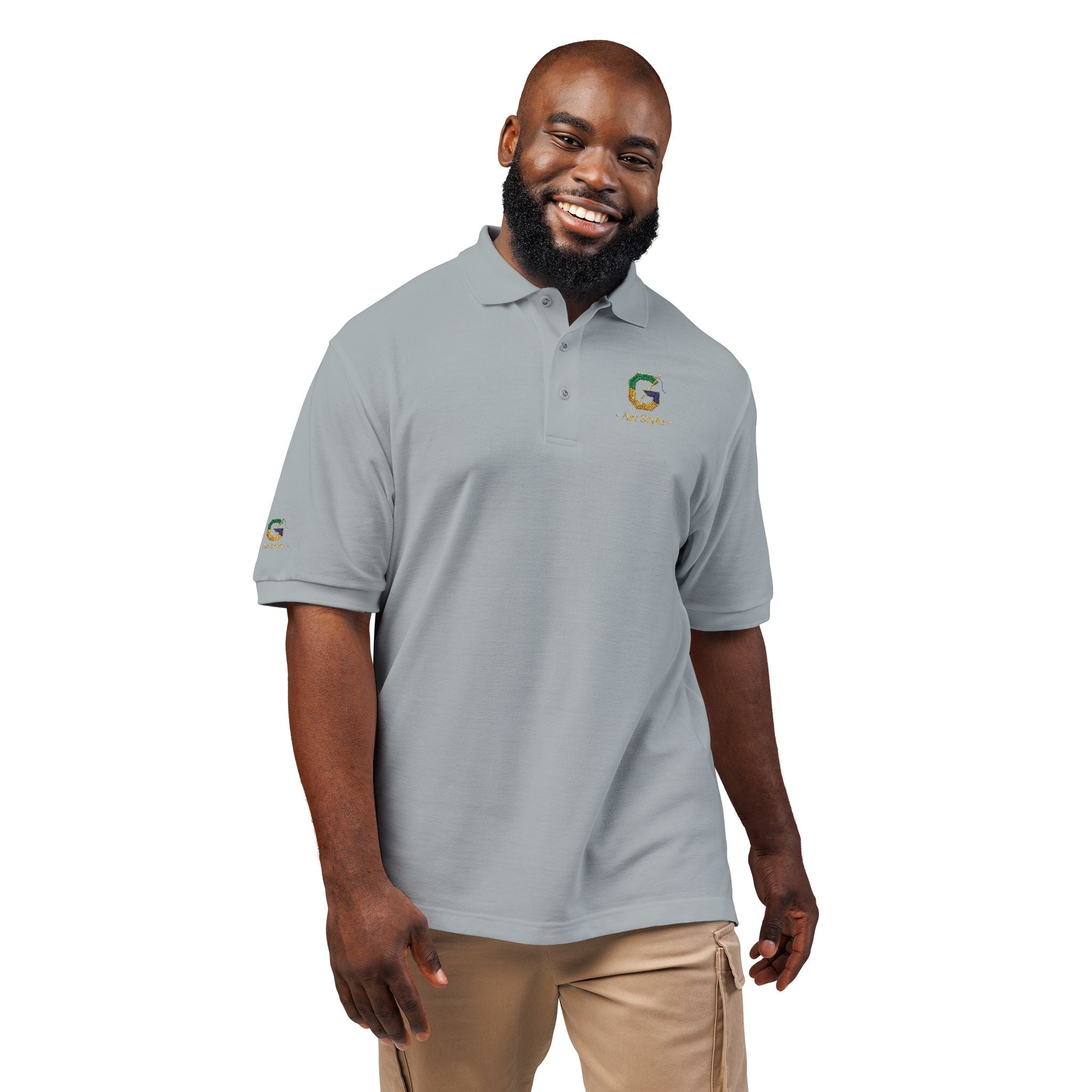 Embroidered Polo Shirt for Unisex - Casual Comfort and Style