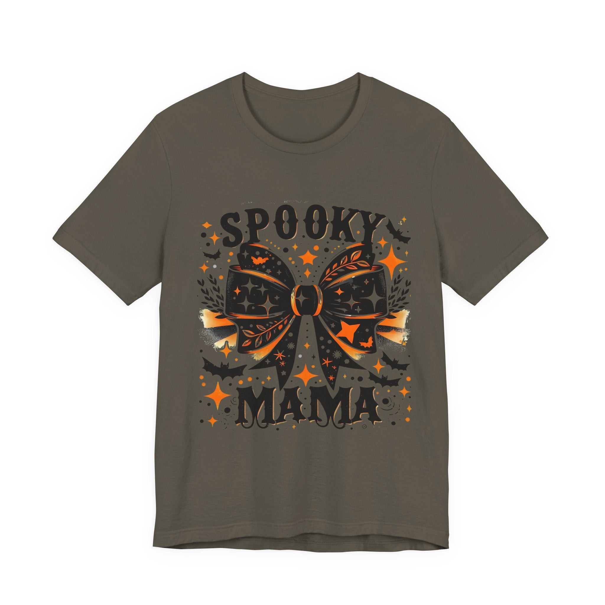 Spooky Mama T-Shirt - Unisex Jersey Tee for Halloween, Family Events, Gifts for Moms, Autumn Fashion, Casual Wear