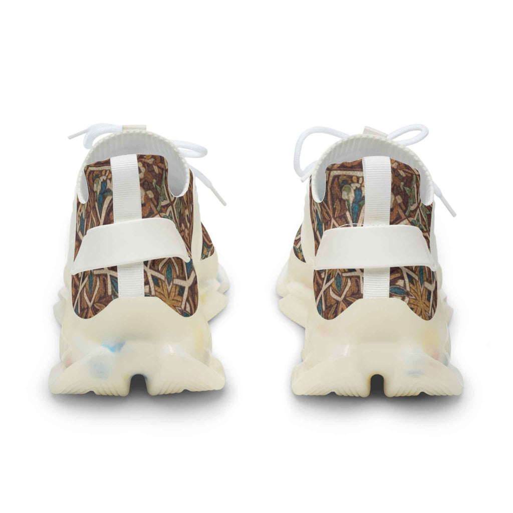 Moroccan Mosaic Sneakers - Handmade Zellige Pattern High-Tops for Stylish Comfort