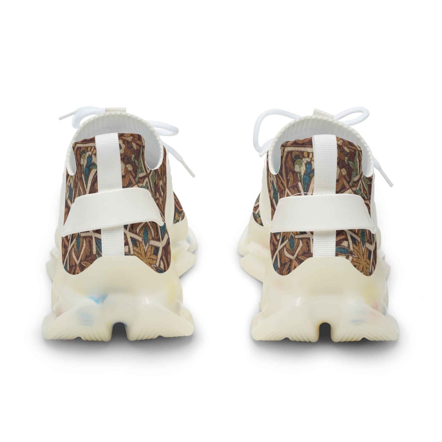 Moroccan Mosaic Sneakers - Handmade Zellige Pattern High-Tops for Stylish Comfort