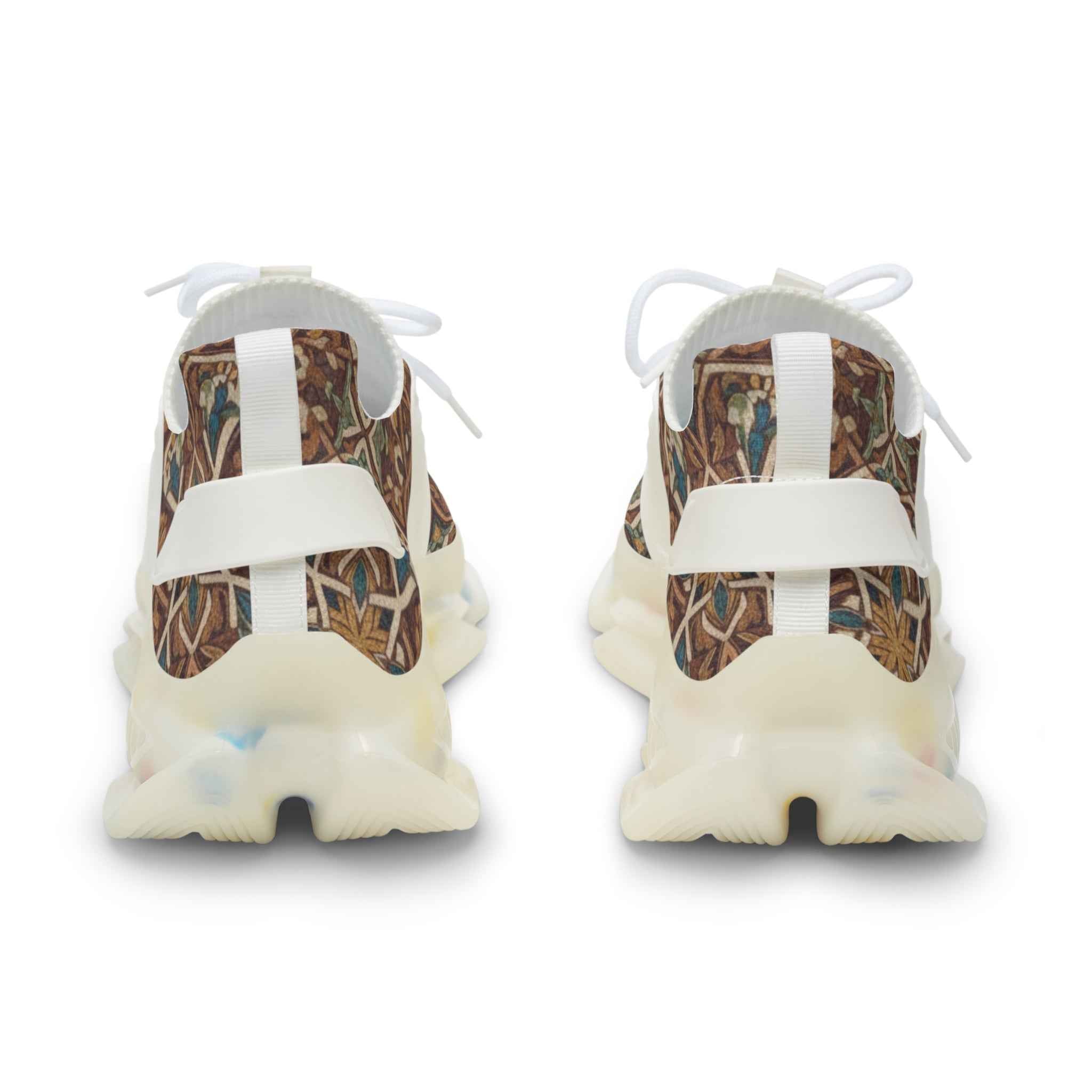 Moroccan Mosaic Sneakers - Handmade Zellige Pattern High-Tops for Stylish Comfort