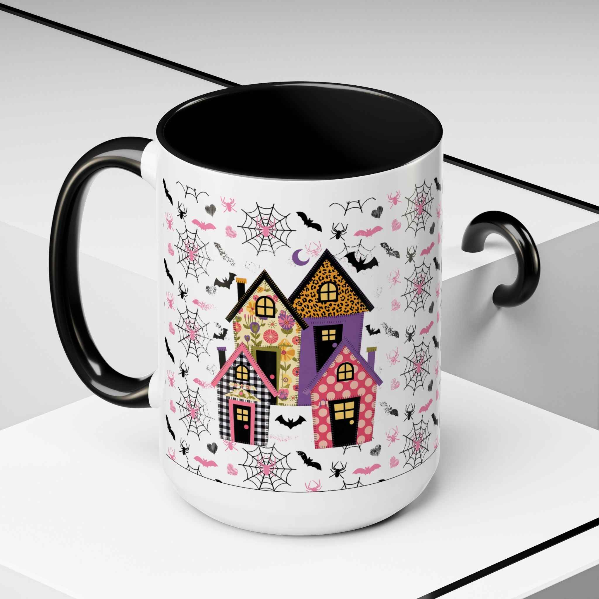 Halloween Coffee Mug | Spooky House Design, Perfect Fall Decor and Witchy Gifts for Autumn Celebrations and Cozy Nights