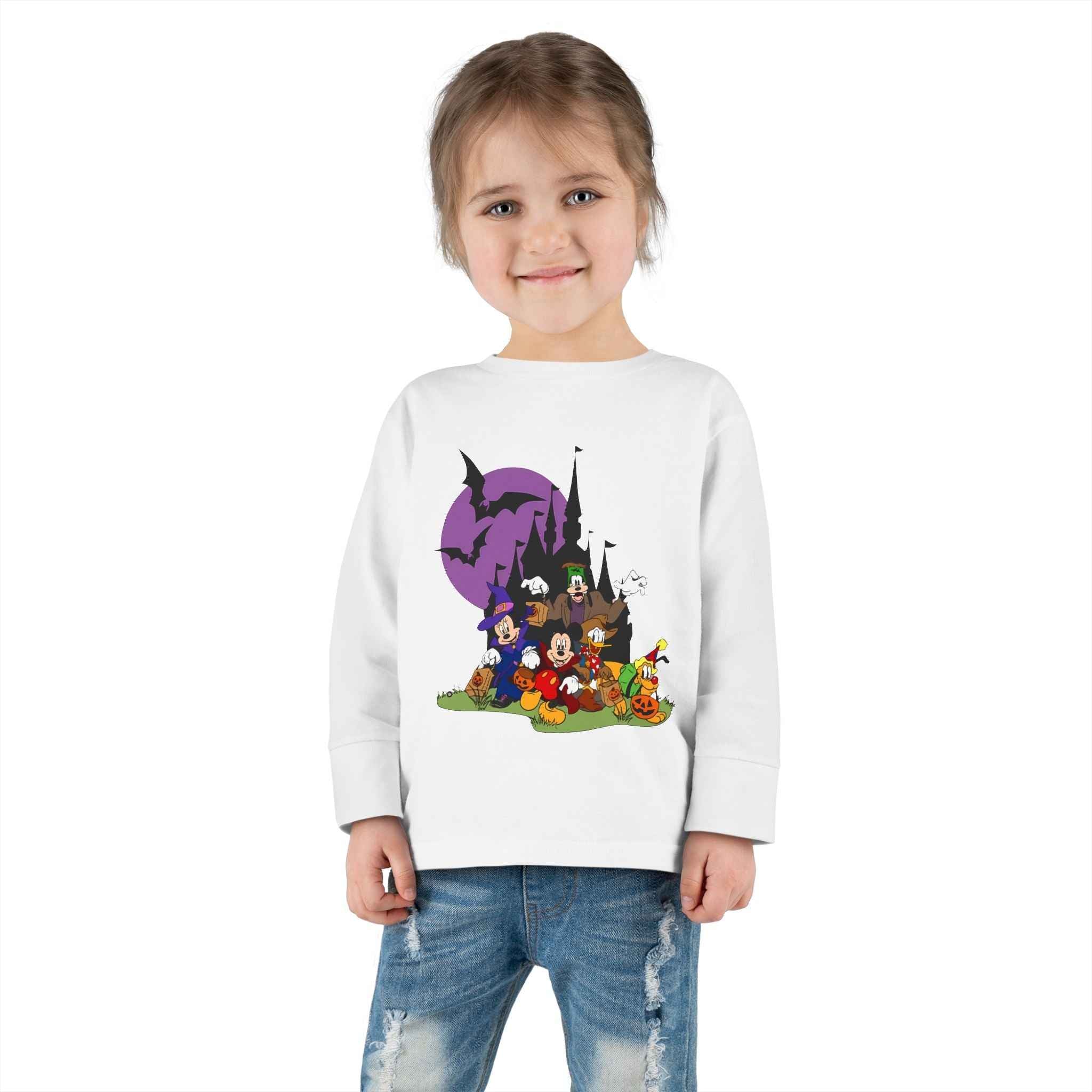 Toddler Halloween Tee - Long Sleeve Spooky Season Outfit, Ideal Trick or Treat Costume, Comfortable Kids Playwear