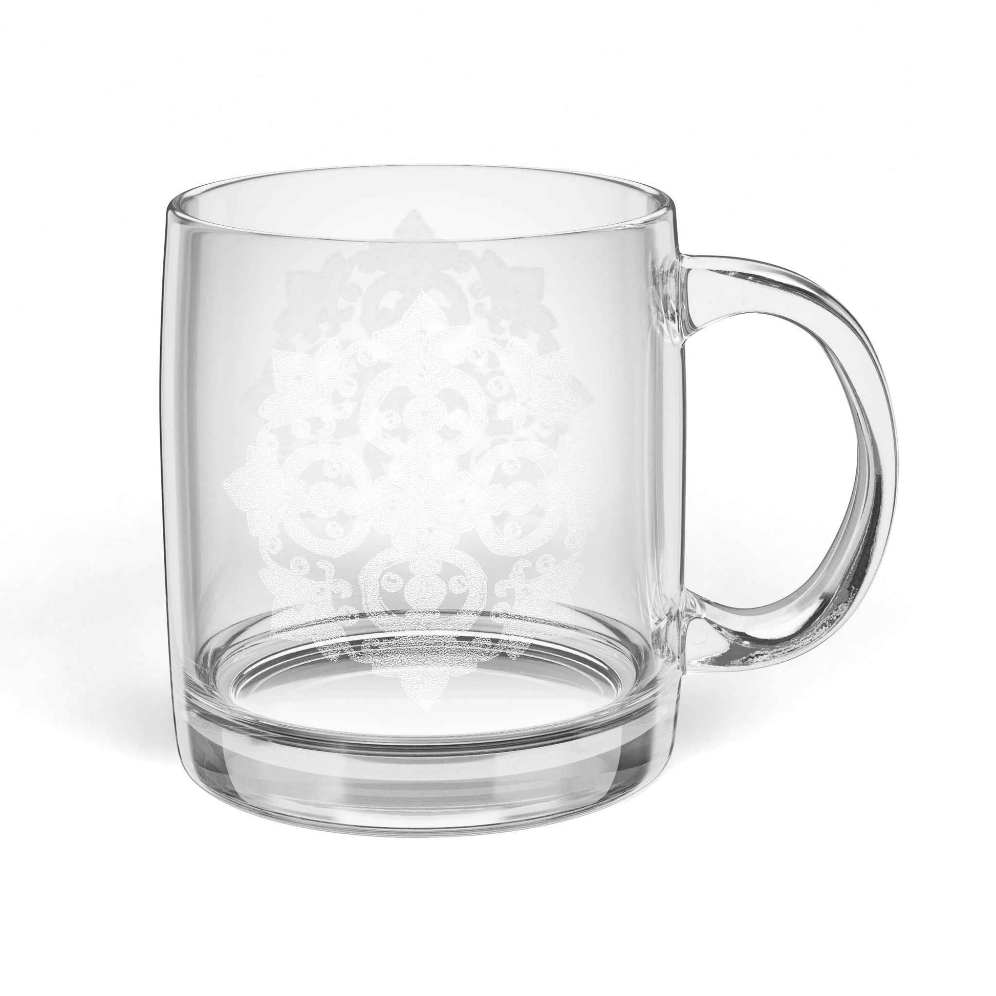 Elegant Personalized Glass Coffee Mug - Perfect Engraved Drinkware Gift