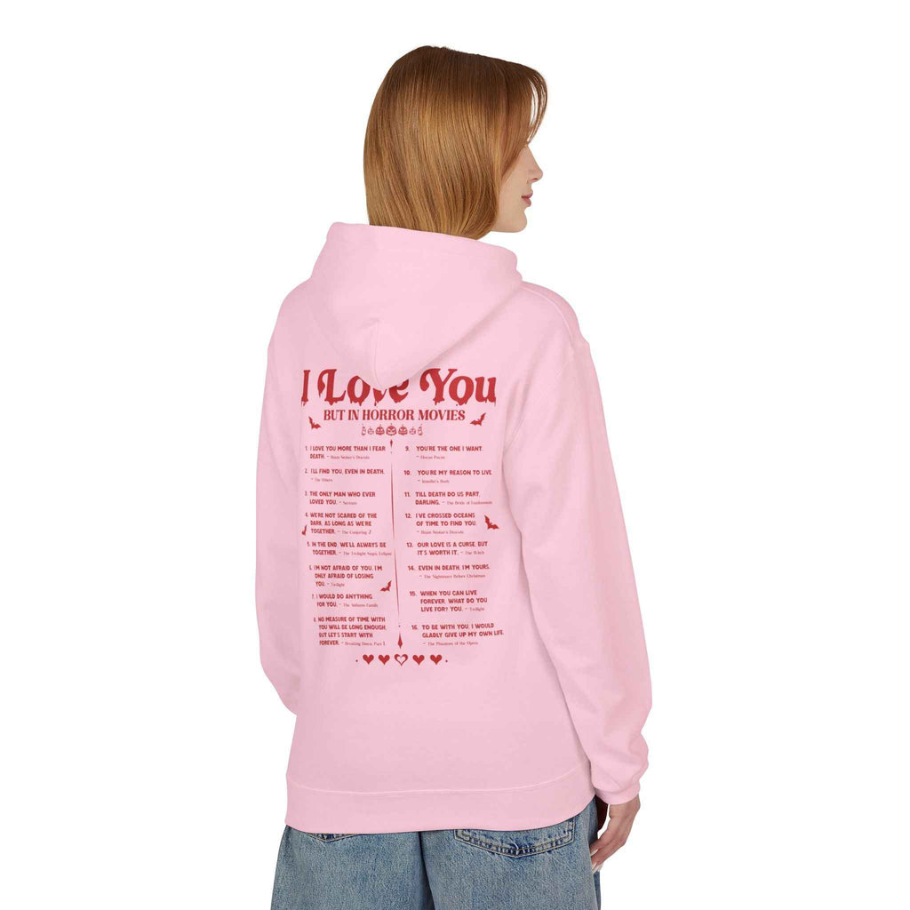 Horror Movie Lover Hoodie - Halloween Love Quotes Sweatshirt for Fans