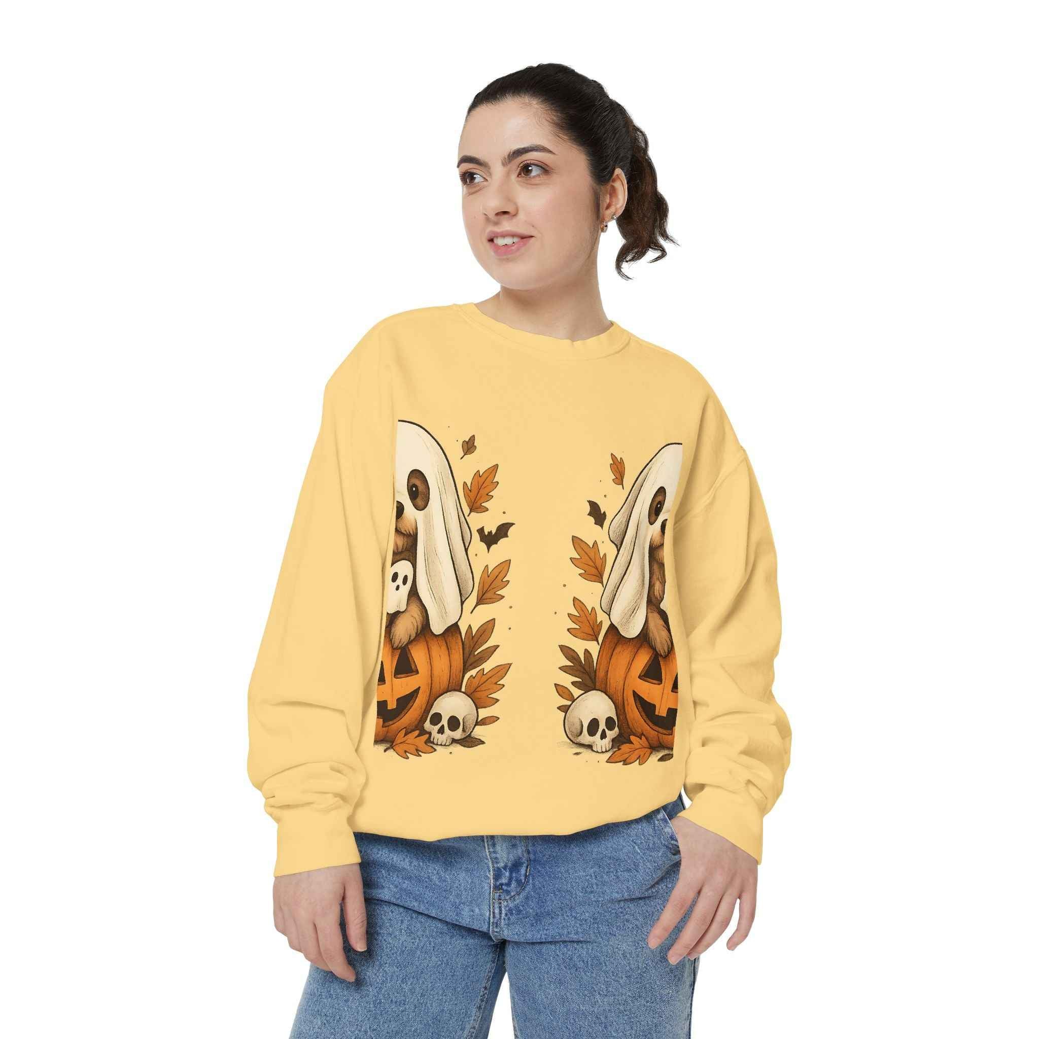 Halloween Bunny Sweatshirt for Spooky Seasonal Style