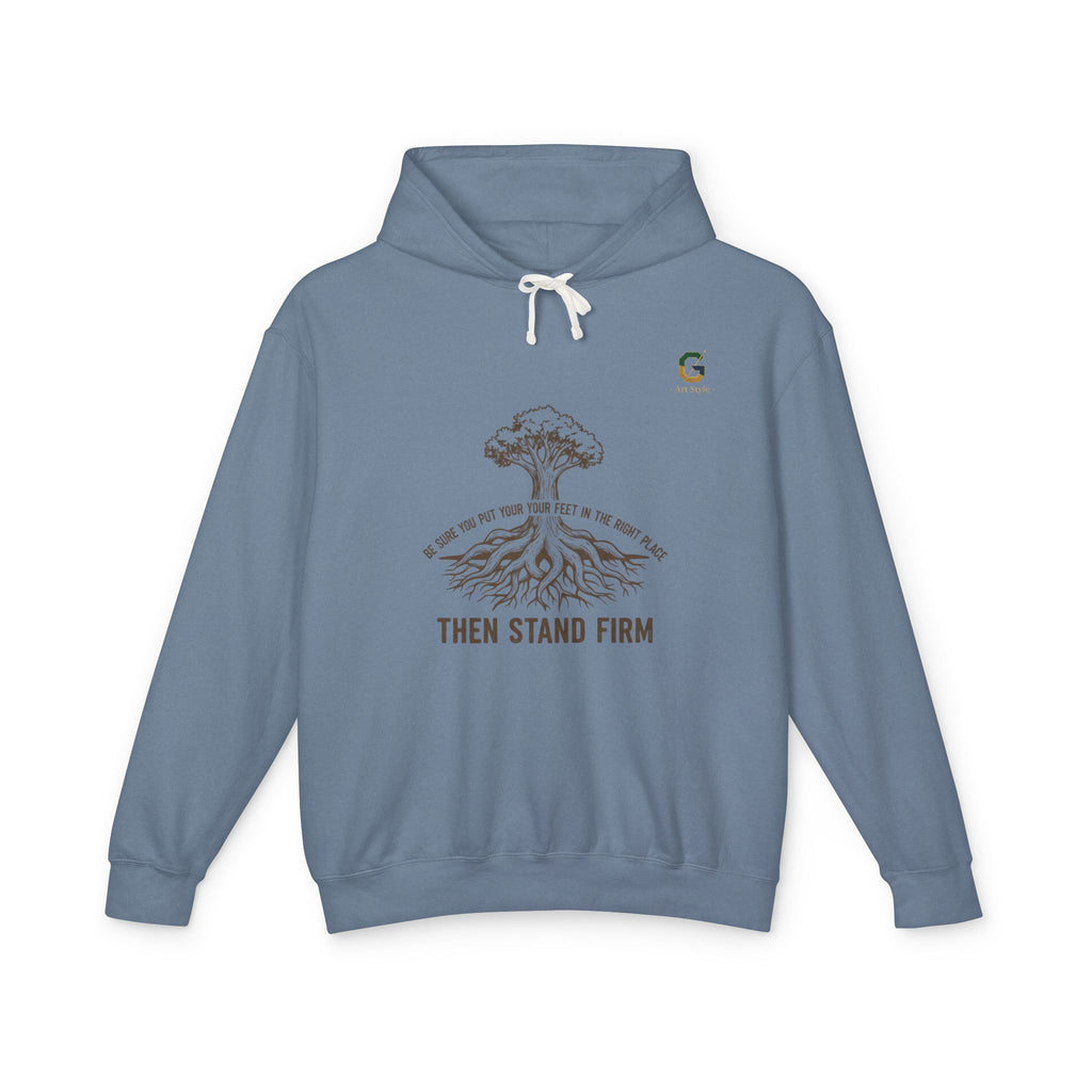 Inspirational Lightweight Hoodie for Men and Women - Then Stand Firm