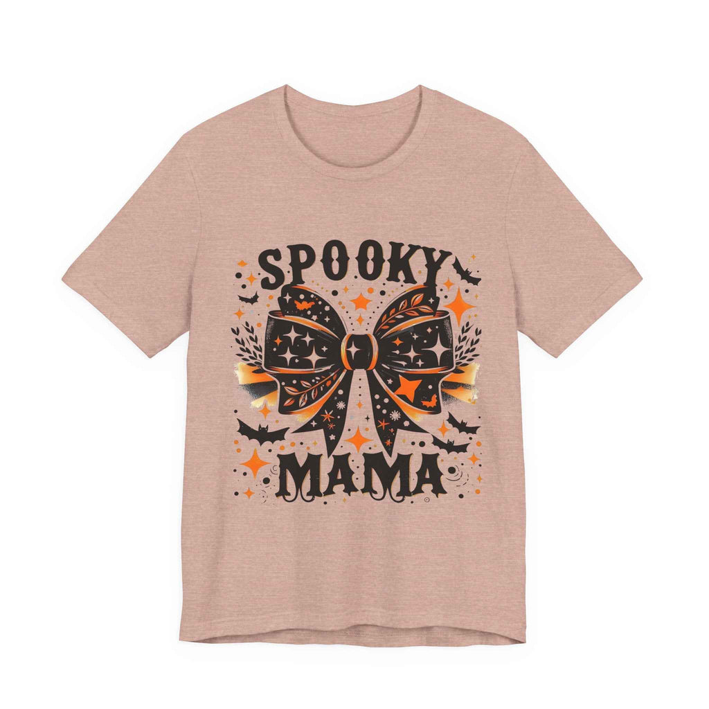 Spooky Mama T-Shirt - Unisex Jersey Tee for Halloween, Family Events, Gifts for Moms, Autumn Fashion, Casual Wear