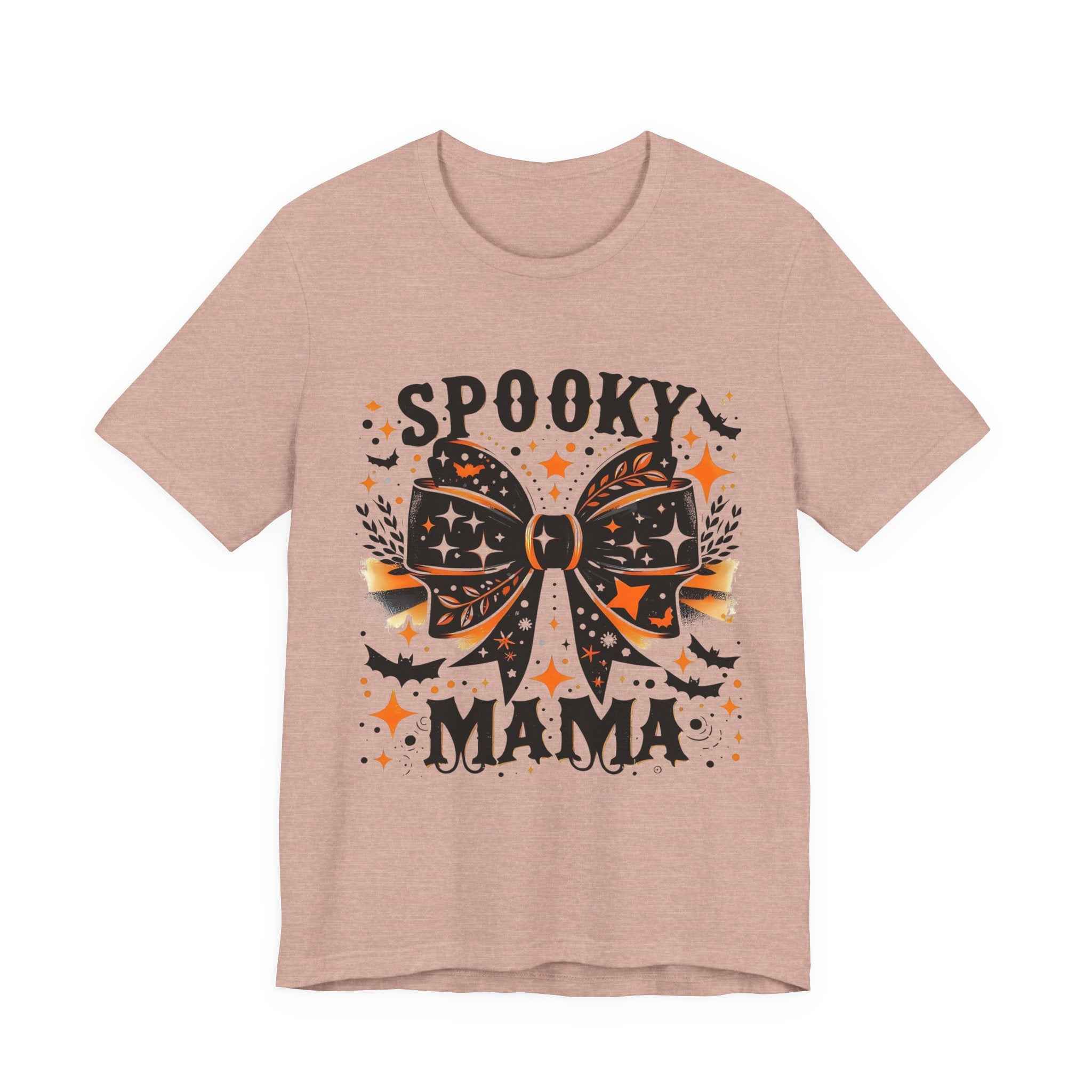 Spooky Mama T-Shirt - Unisex Jersey Tee for Halloween, Family Events, Gifts for Moms, Autumn Fashion, Casual Wear
