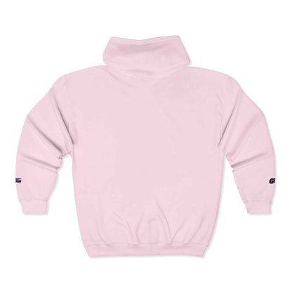 Zip Hoodie with Small Chest Logo – Casual Champion-Inspired Full-Zip Sweatshirt