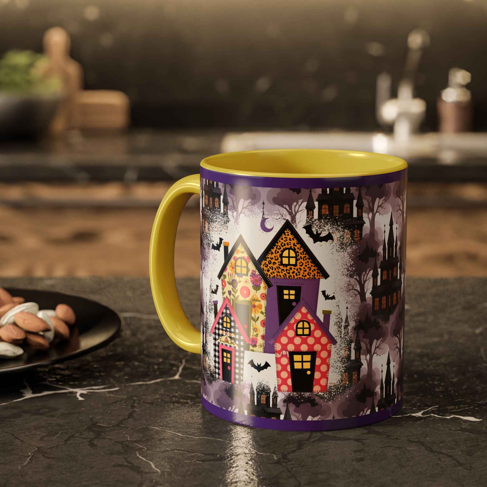 Colorful Halloween Mugs - Unique Witch-Themed Coffee Cup for Spooky Autumn Gifts