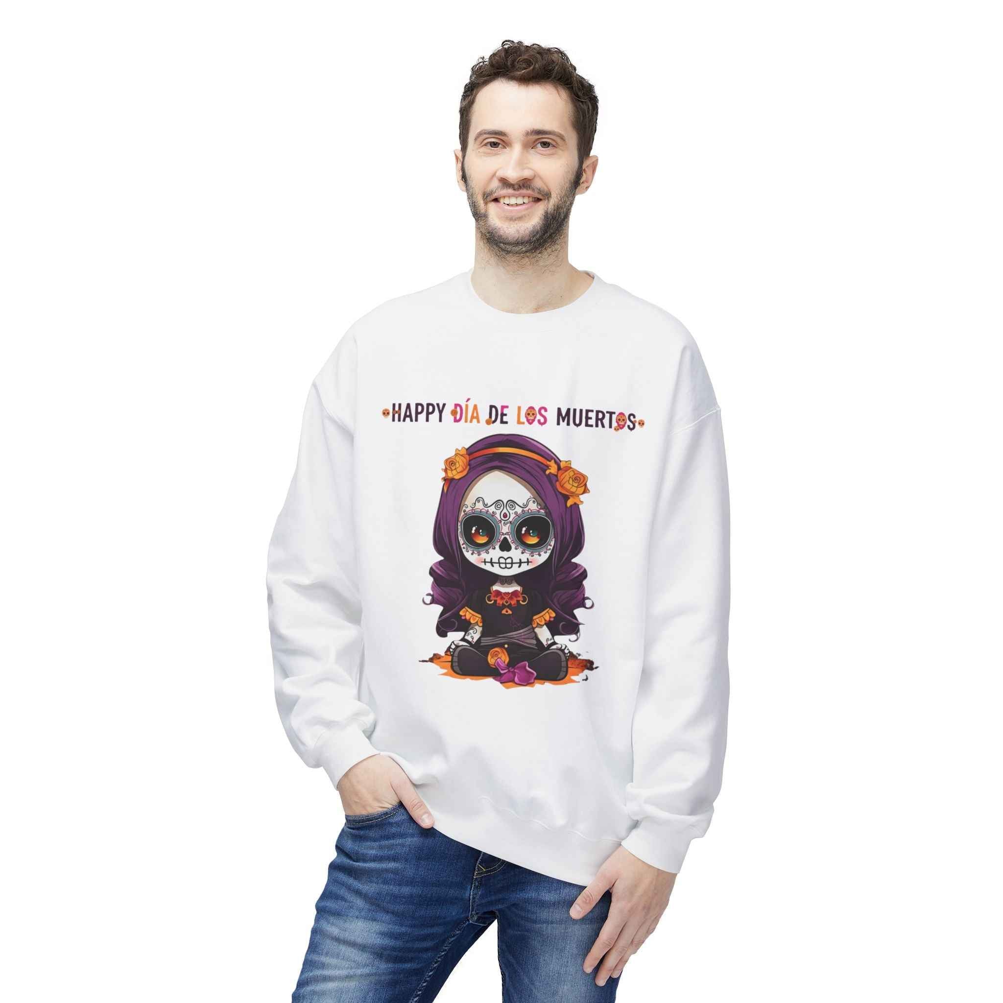 Día de Los Muertos Sweatshirt - Day of the Dead Fleece Crewneck for Festive Comfort
