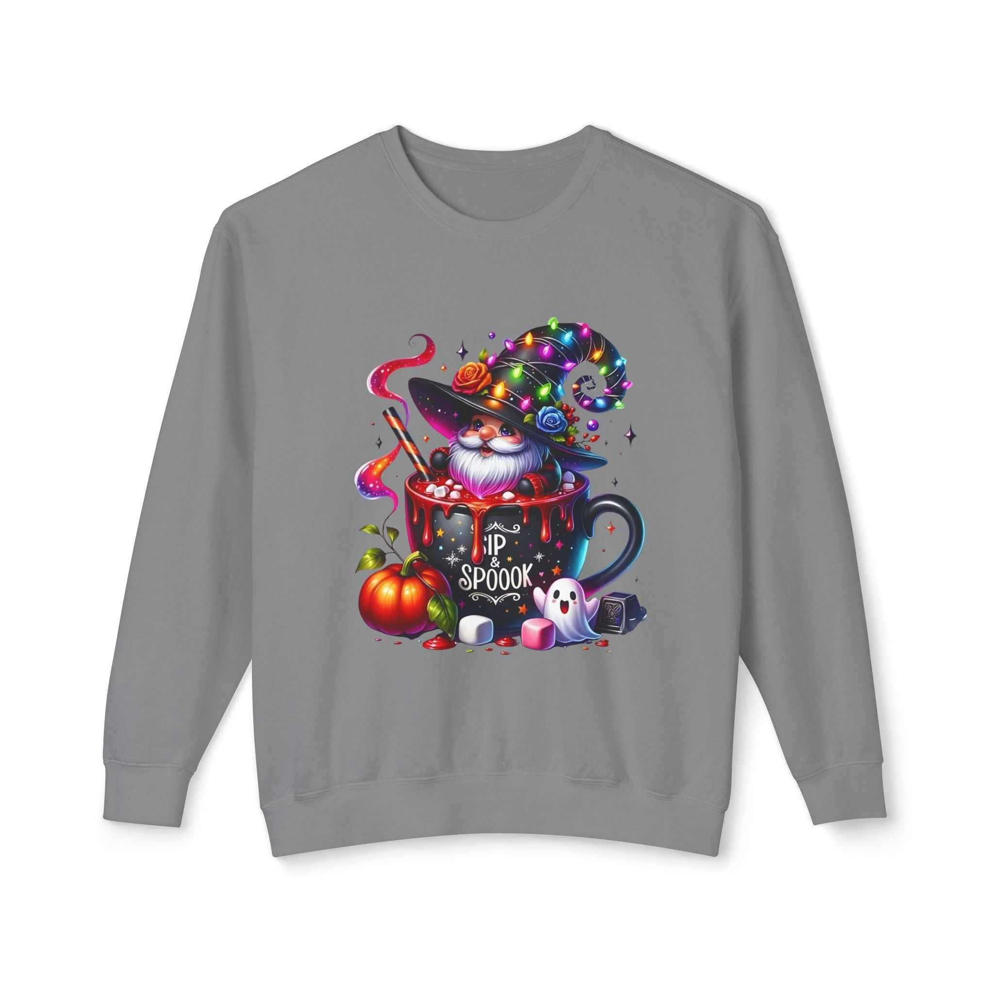Spooky Cat Sweatshirt - Unisex Crewneck for Cat Lovers | Unique Autumn Apparel