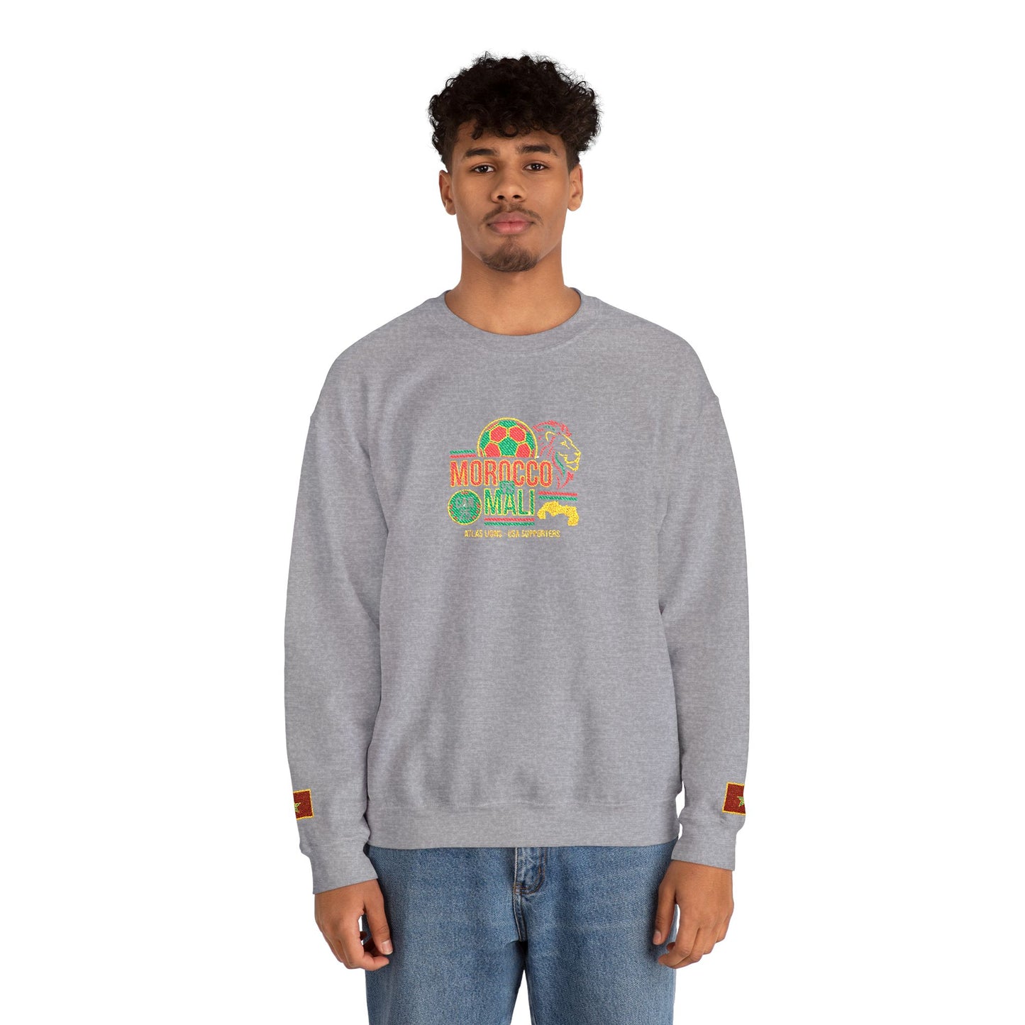 Morocco Mali Crewneck Sweatshirt - Show Your Support for Morocco in the USA