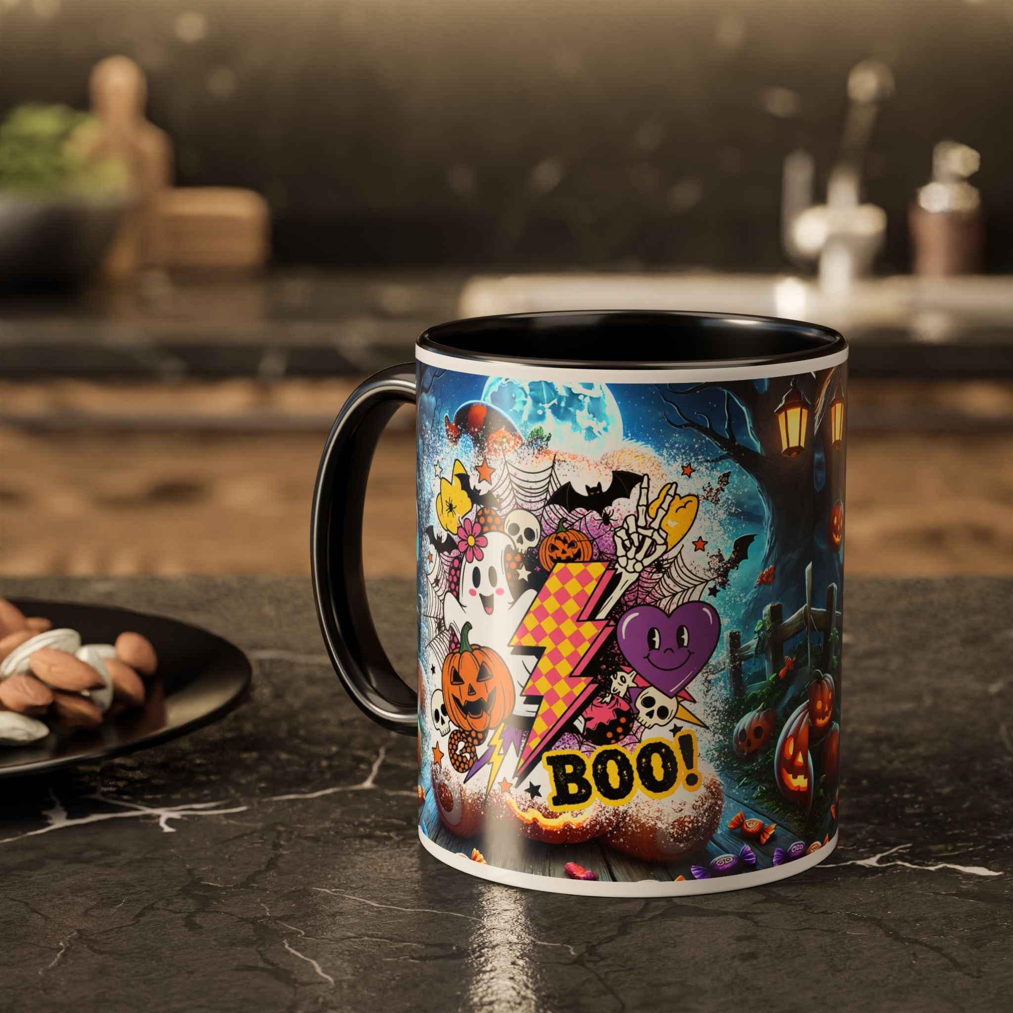 Halloween-Themed Colorful Mug for Scary Fun and Spooky Trick-or-Treat Adventures