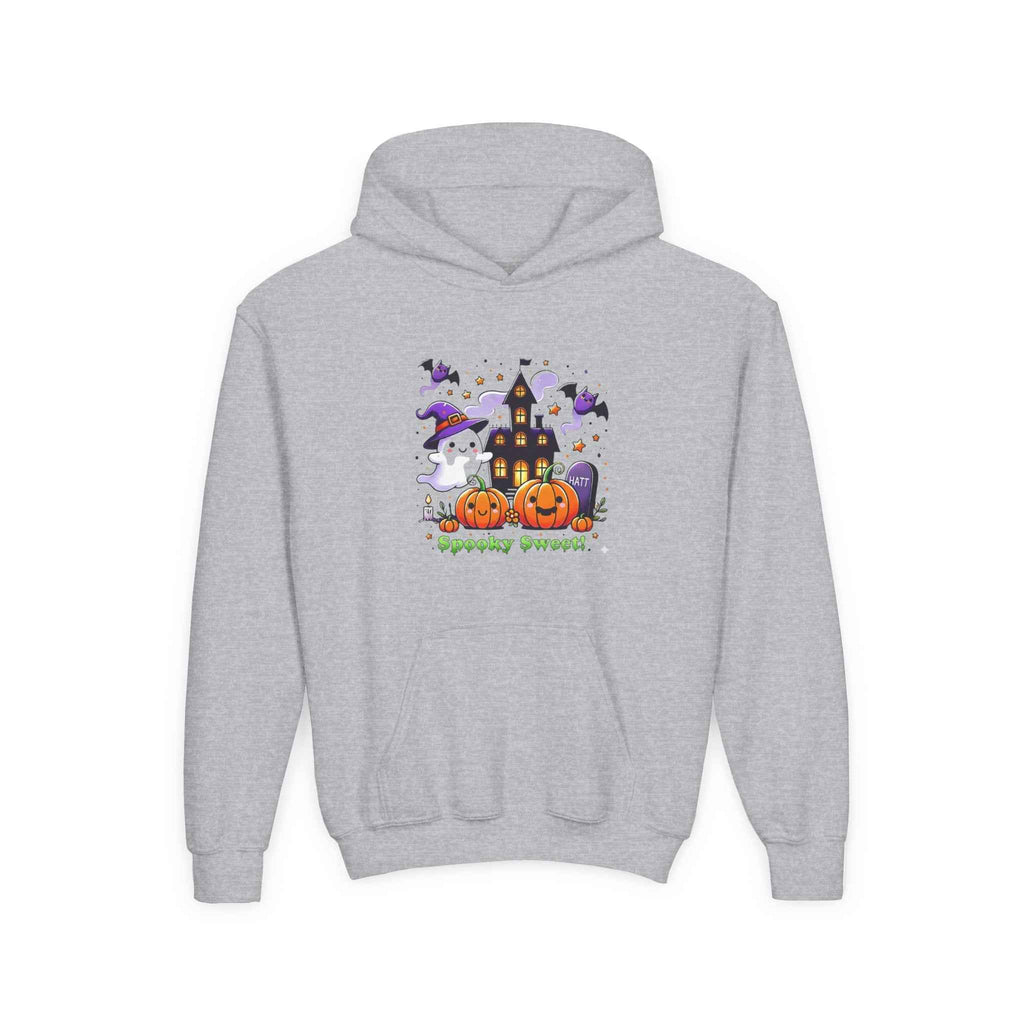 Hooded Halloween Sweatshirt - Spooky Sweet Design for Halloween Fun