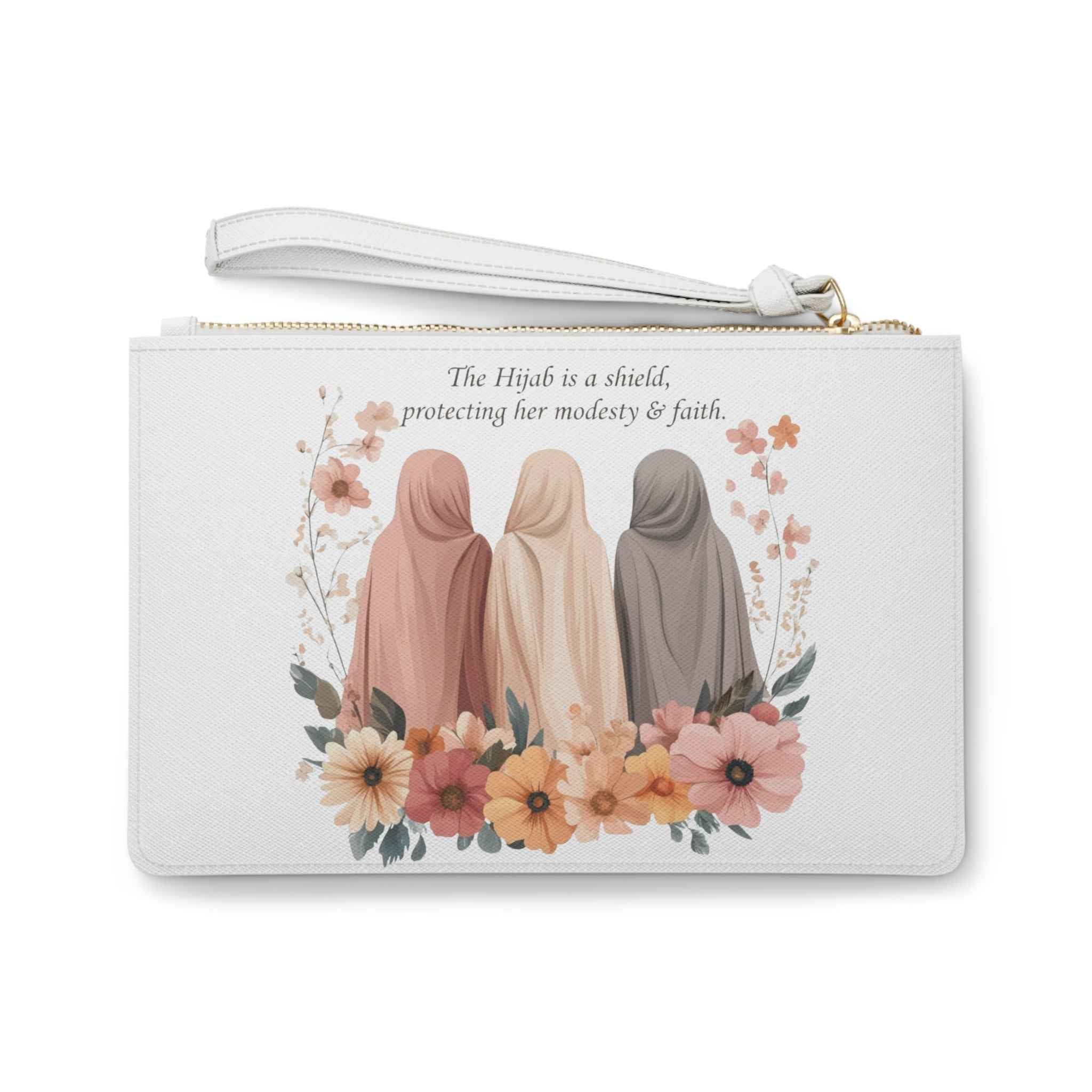 Modest Floral Clutch Bag - Elegant Muslim Accessory & Perfect Gift for Her
