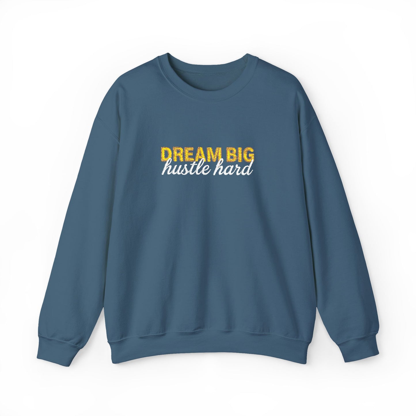Dream Big Floral Sweatshirt - Inspirational Crewneck Pullover "Dream Big, Sparkle Fierce" - Ghita Shop