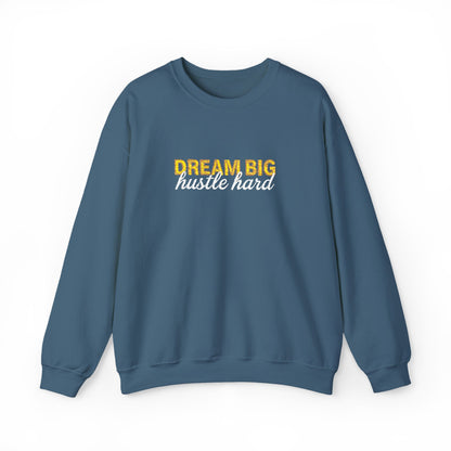 Dream Big Floral Sweatshirt - Inspirational Crewneck Pullover "Dream Big, Sparkle Fierce" - Ghita Shop