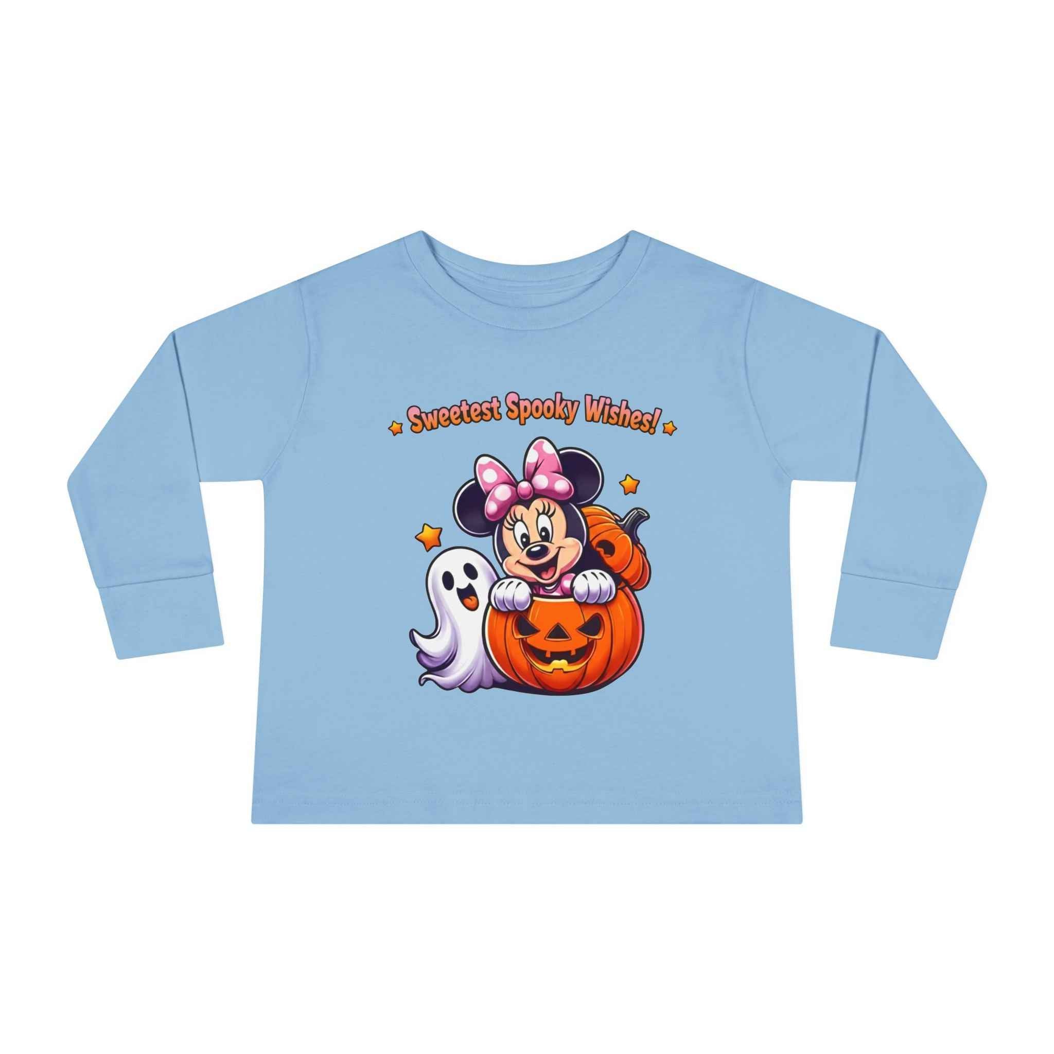 Toddler Halloween Shirt - Long Sleeve Tee for Sweetest Spooky Vibes