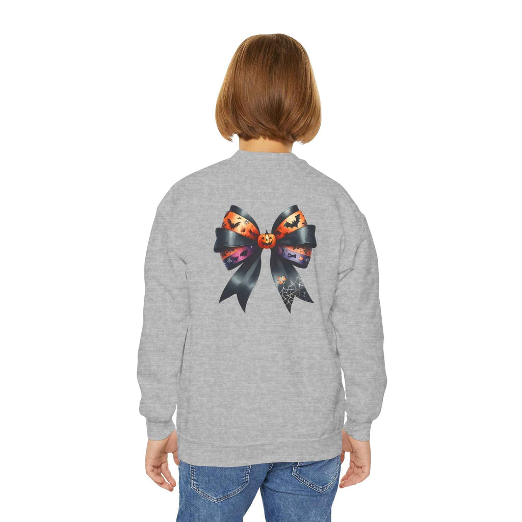 Spooky Mama Sweatshirt - Youth Crewneck for Halloween Fun