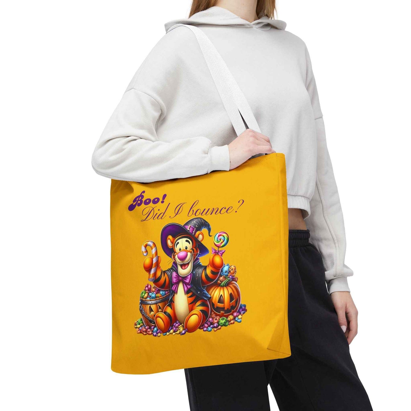 Halloween Tote Bag - Boo! Did I Bounce? Fun Trick or Treat Bag, Cute Gift for Halloween Lovers, Seasonal Shopping Bag, Fall Decor
