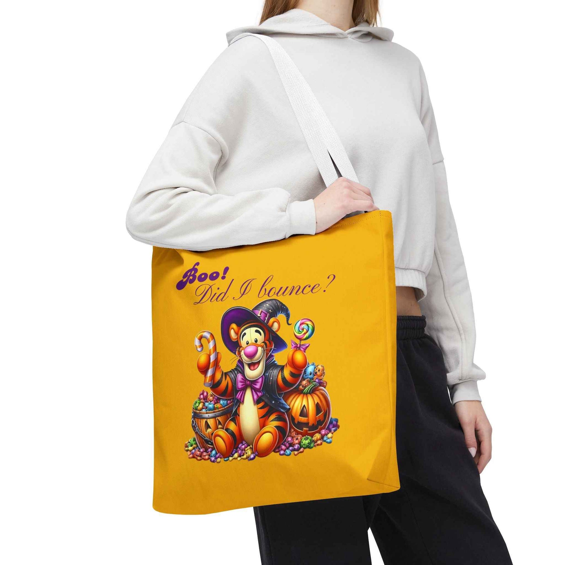 Halloween Tote Bag - Boo! Did I Bounce? Fun Trick or Treat Bag, Cute Gift for Halloween Lovers, Seasonal Shopping Bag, Fall Decor