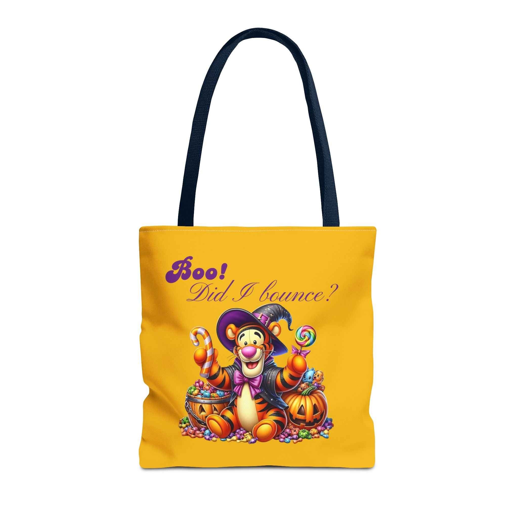 Halloween Tote Bag - Boo! Did I Bounce? Fun Trick or Treat Bag, Cute Gift for Halloween Lovers, Seasonal Shopping Bag, Fall Decor